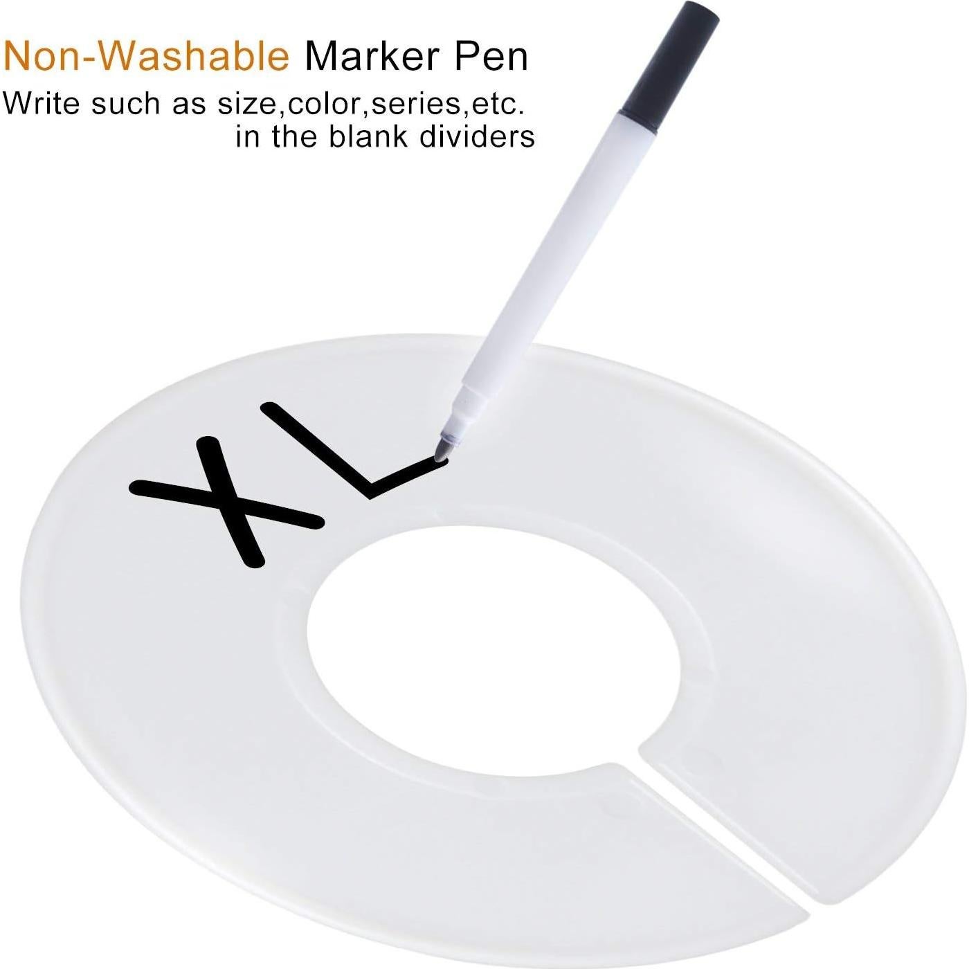 Divisores de Tamaño para Ropa FindUWill - 20 Piezas Redondas