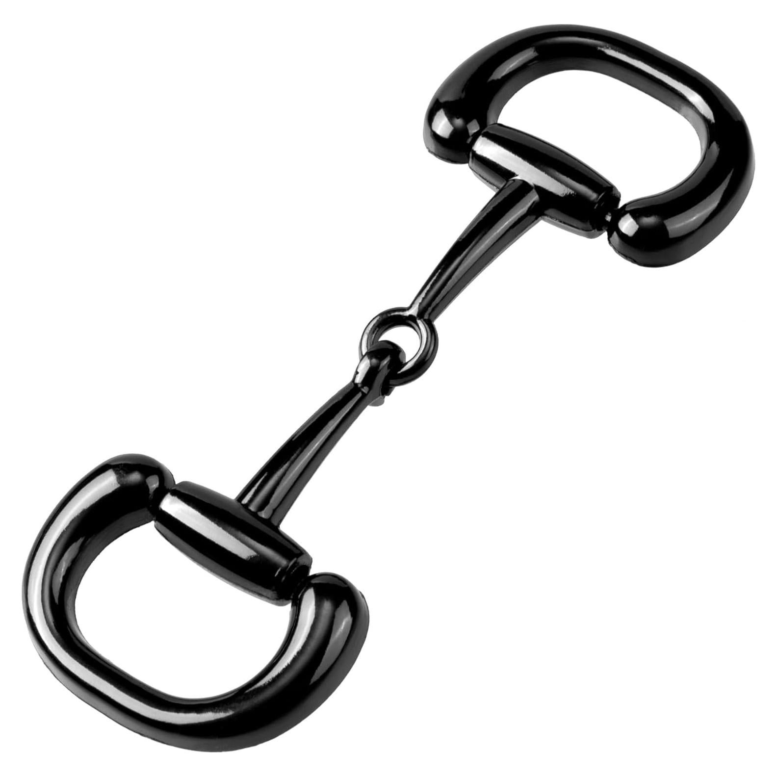 Anillo de Bufanda Joez Clip de Seda Negra para Mujeres