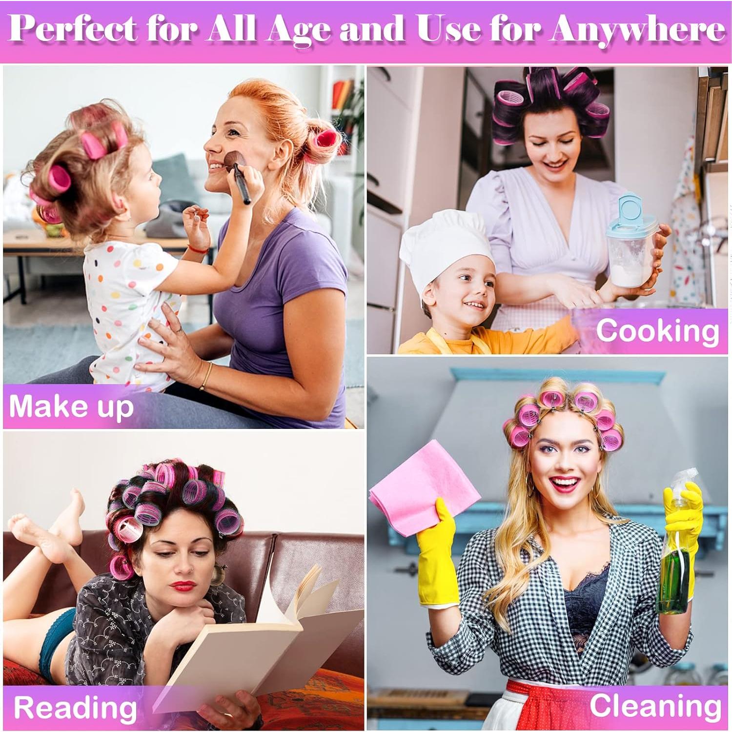 Rulos para Cabello Cludoo Jumbo 28 Piezas Autoadhesivos