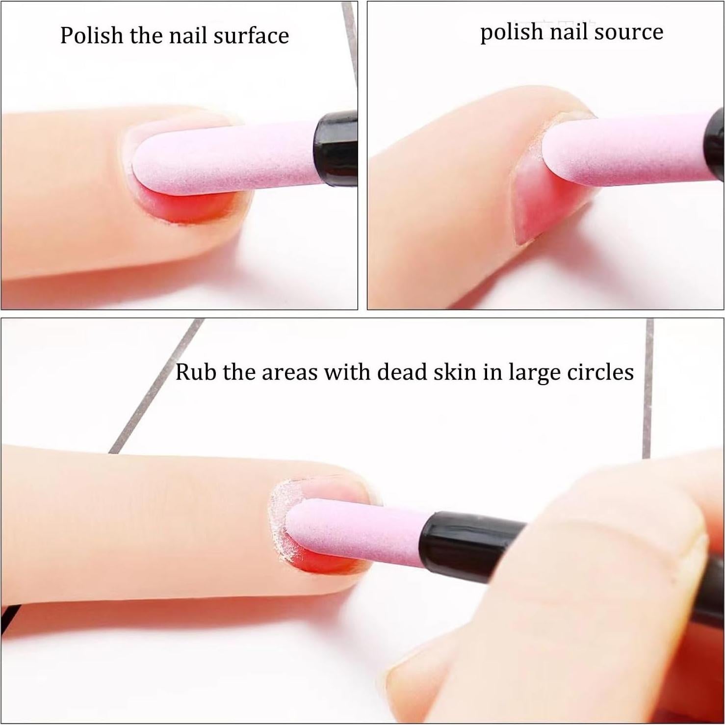 Set de 15 Bolígrafos de Uñas WOKOTO - Piedra Pómez Multiusos