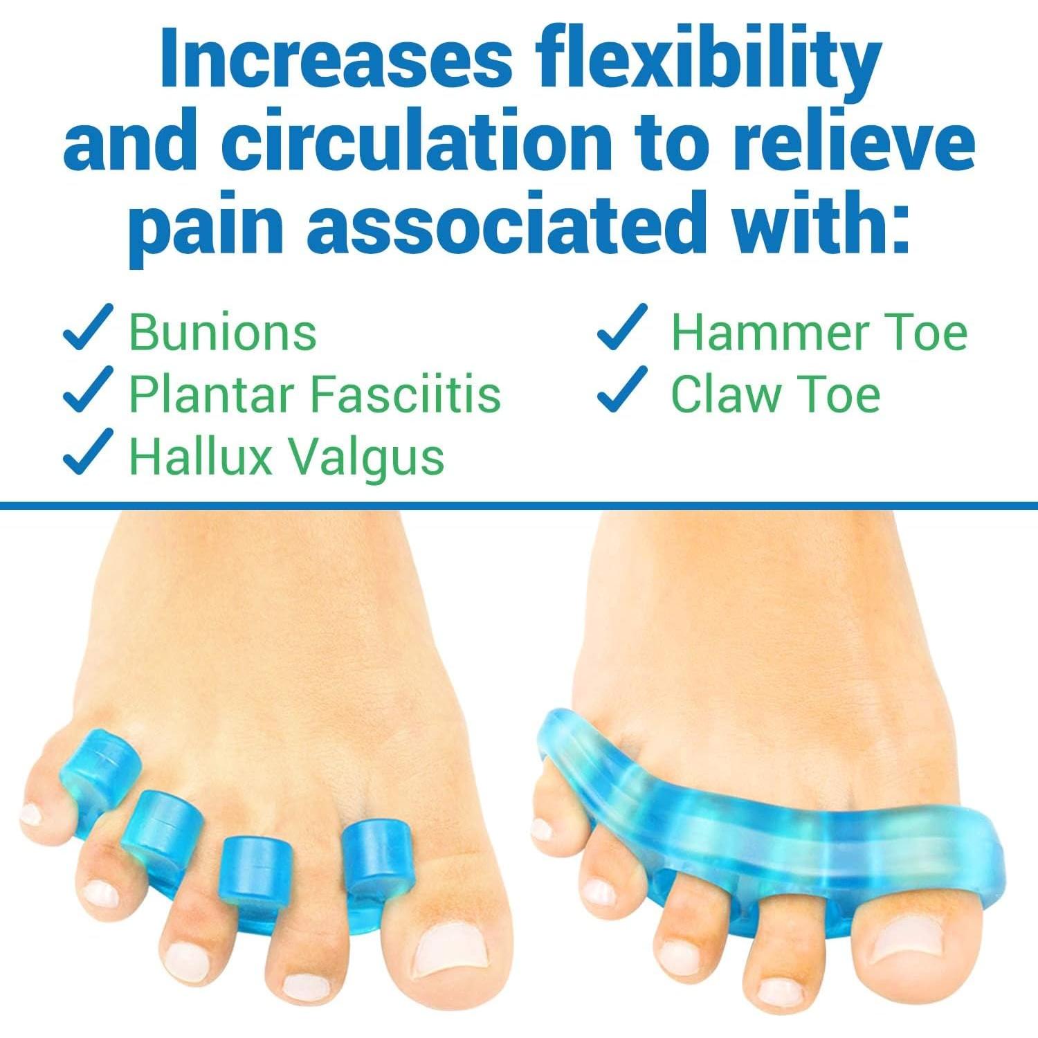 Separadores de Dedos ViveSole Pequeños (2 Pares) Gel Silicona