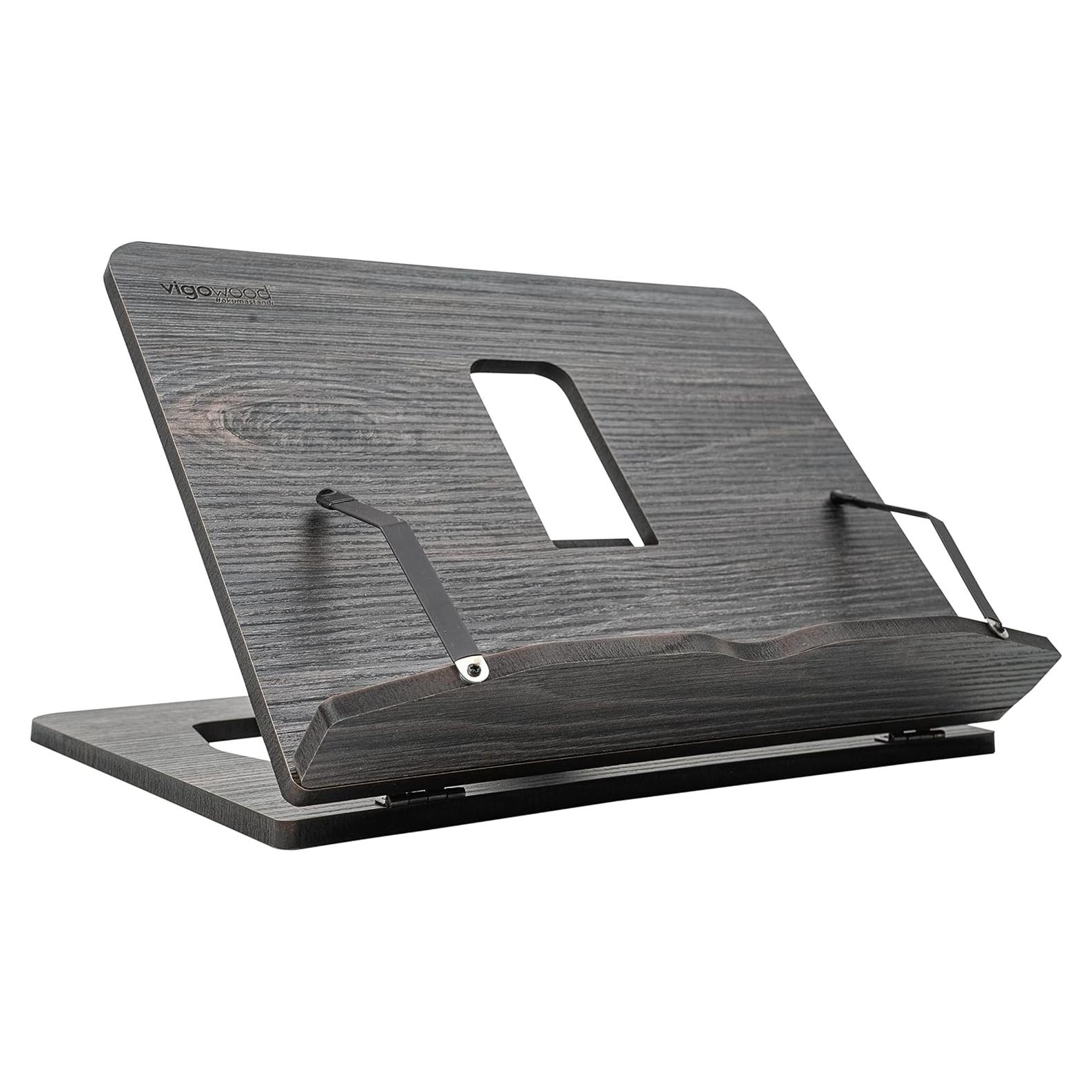 Soporte de Libros de Madera Vigo - Ajustable y Multiusos