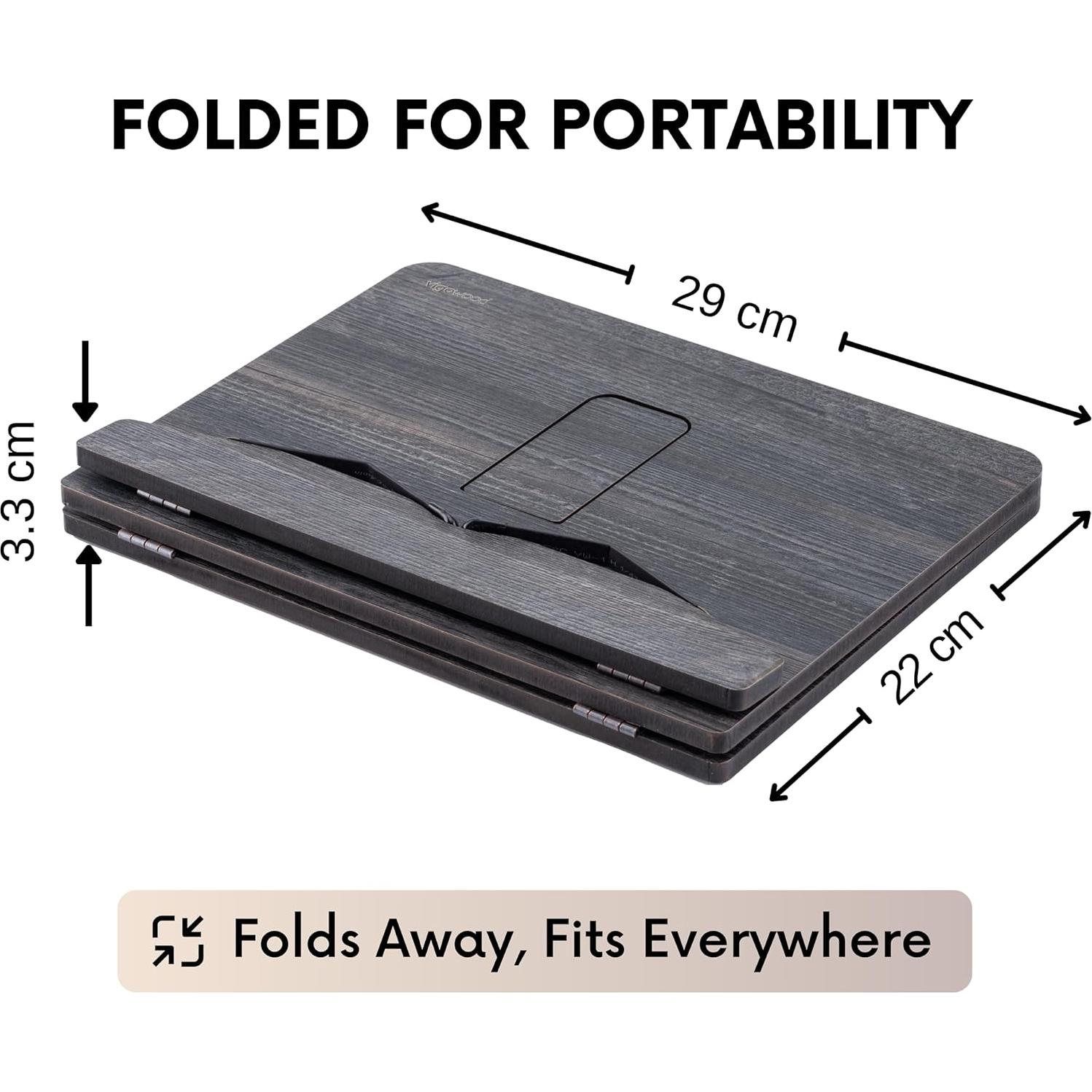 Soporte de Libros de Madera Vigo - Ajustable y Multiusos