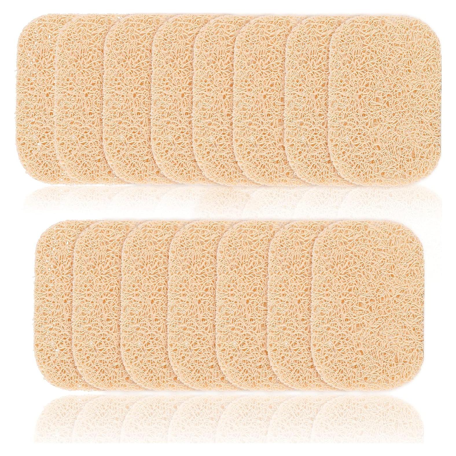 15 Almohadillas para Jabón YANZHAN Beige - Soporte Antideslizante