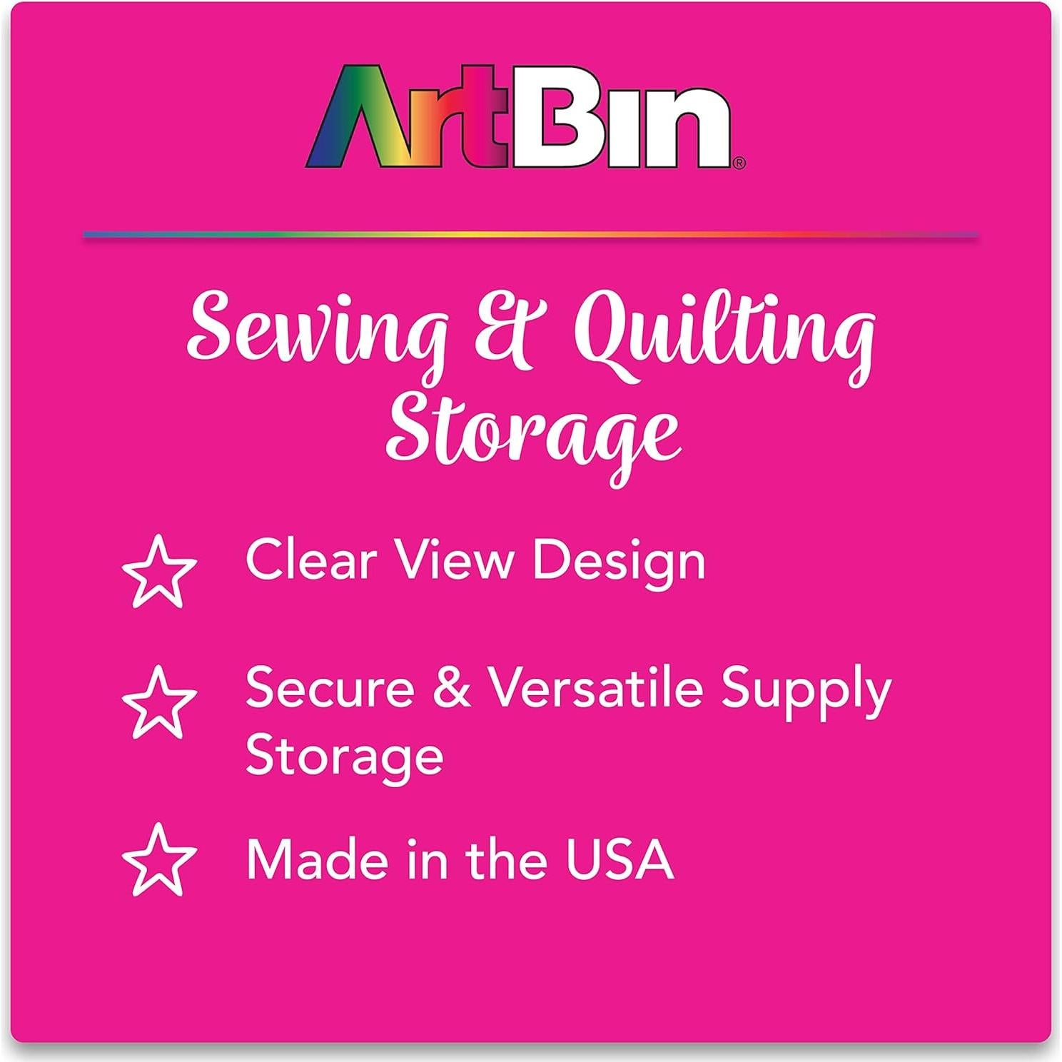 Caja Grande para Bobinas ArtBin 8156AB, Almacenamiento Transparente