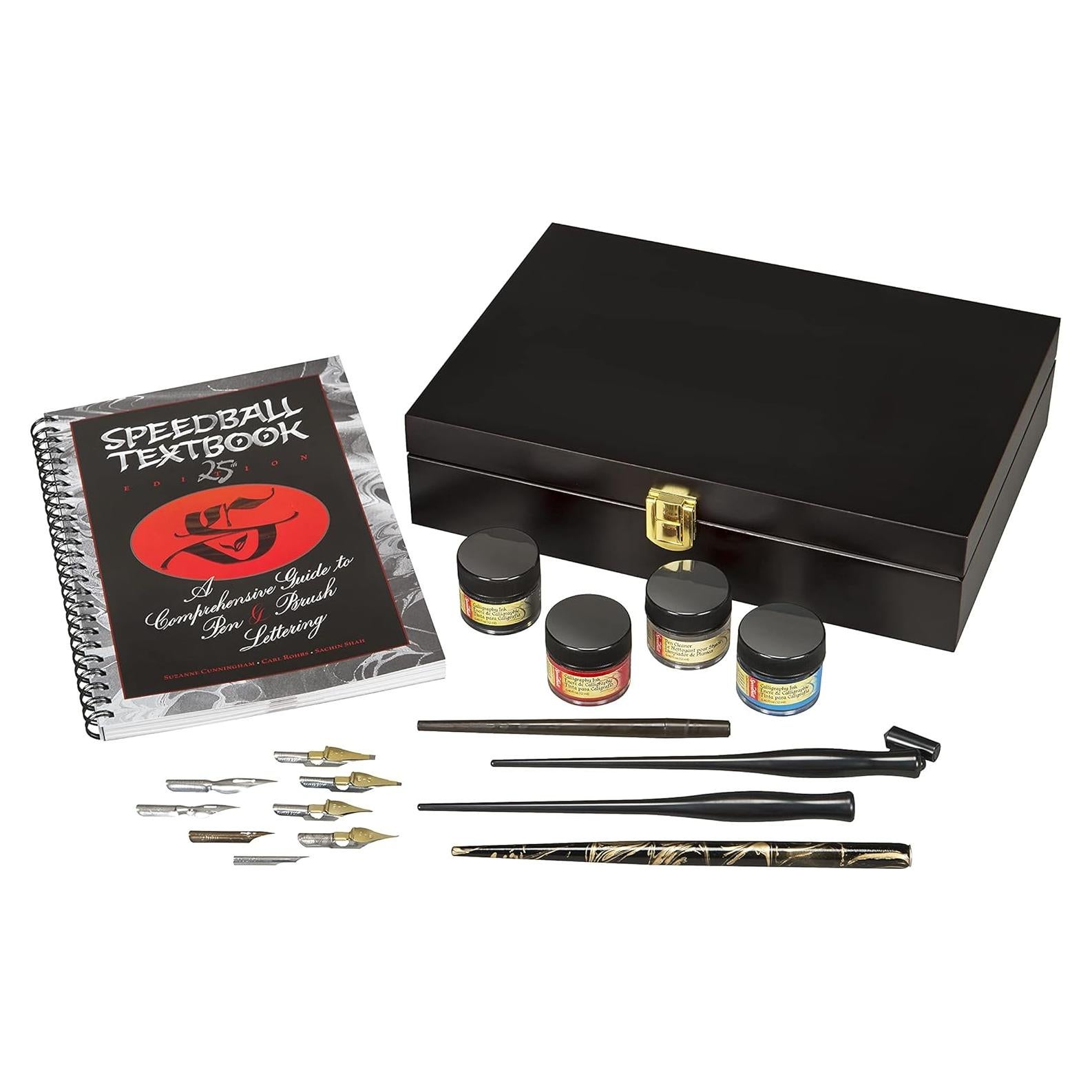 Conjunto de Caligrafía Speedball 3063 - 12ml Tintas y Portaplumas