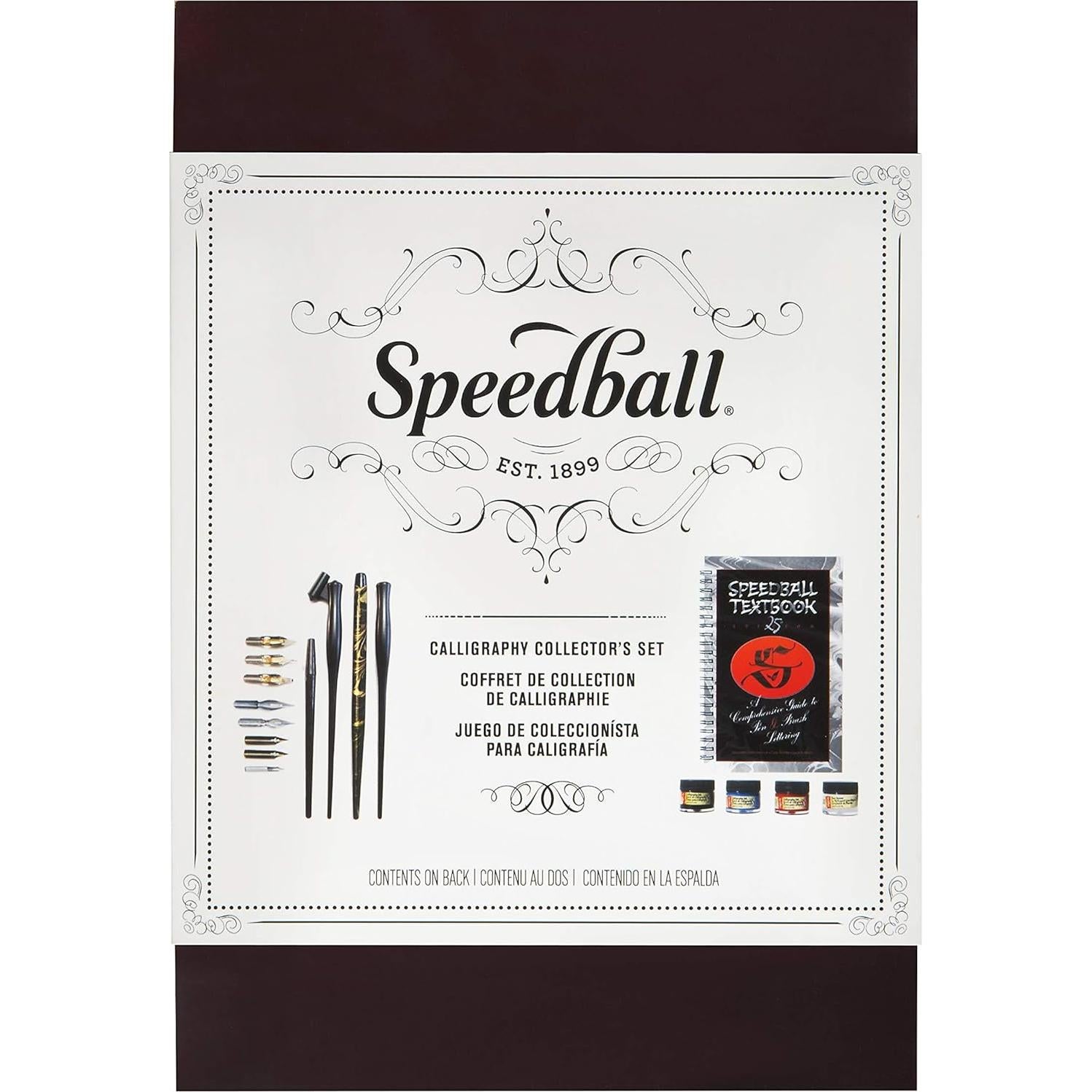Conjunto de Caligrafía Speedball 3063 - 12ml Tintas y Portaplumas