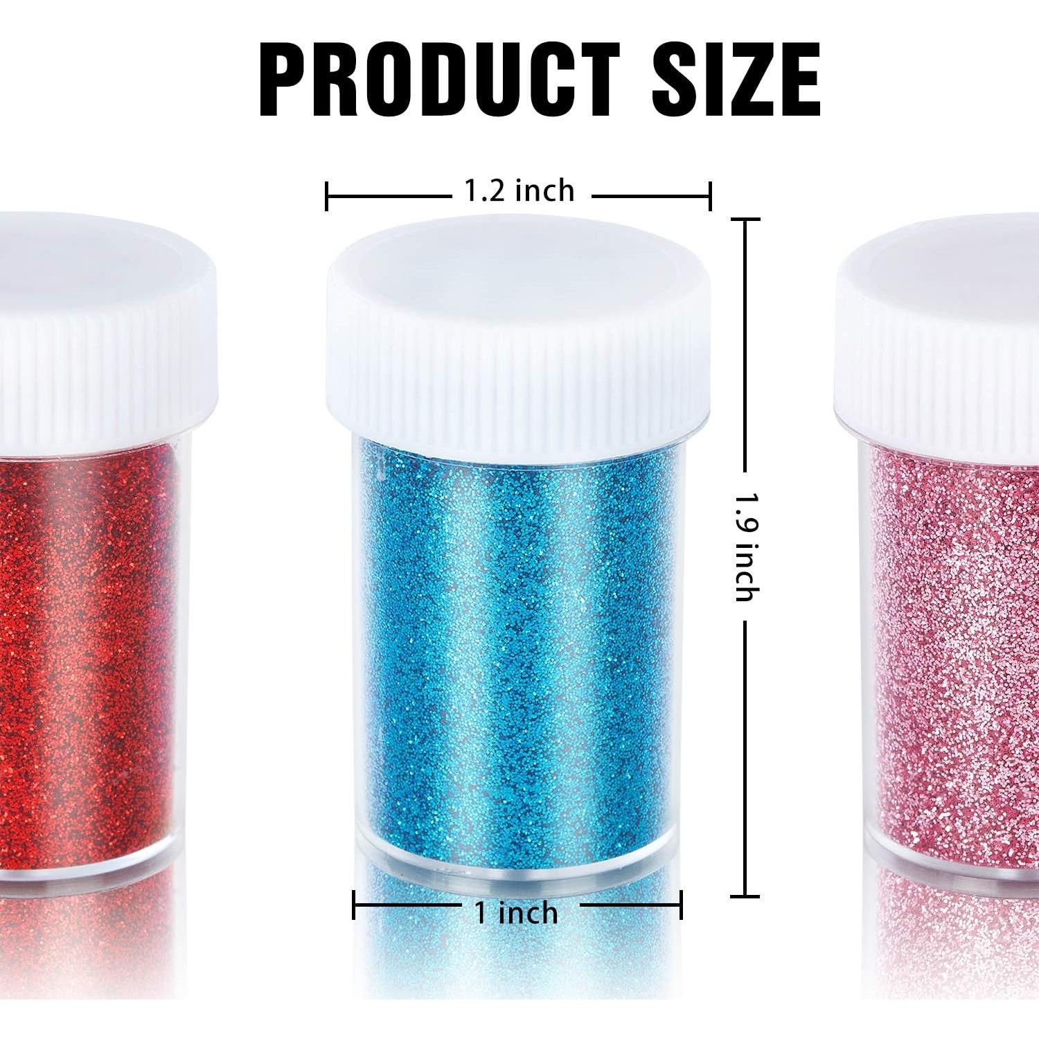 Juego de Purpurina Fina TORC - 12 Colores Vibrantes 190g