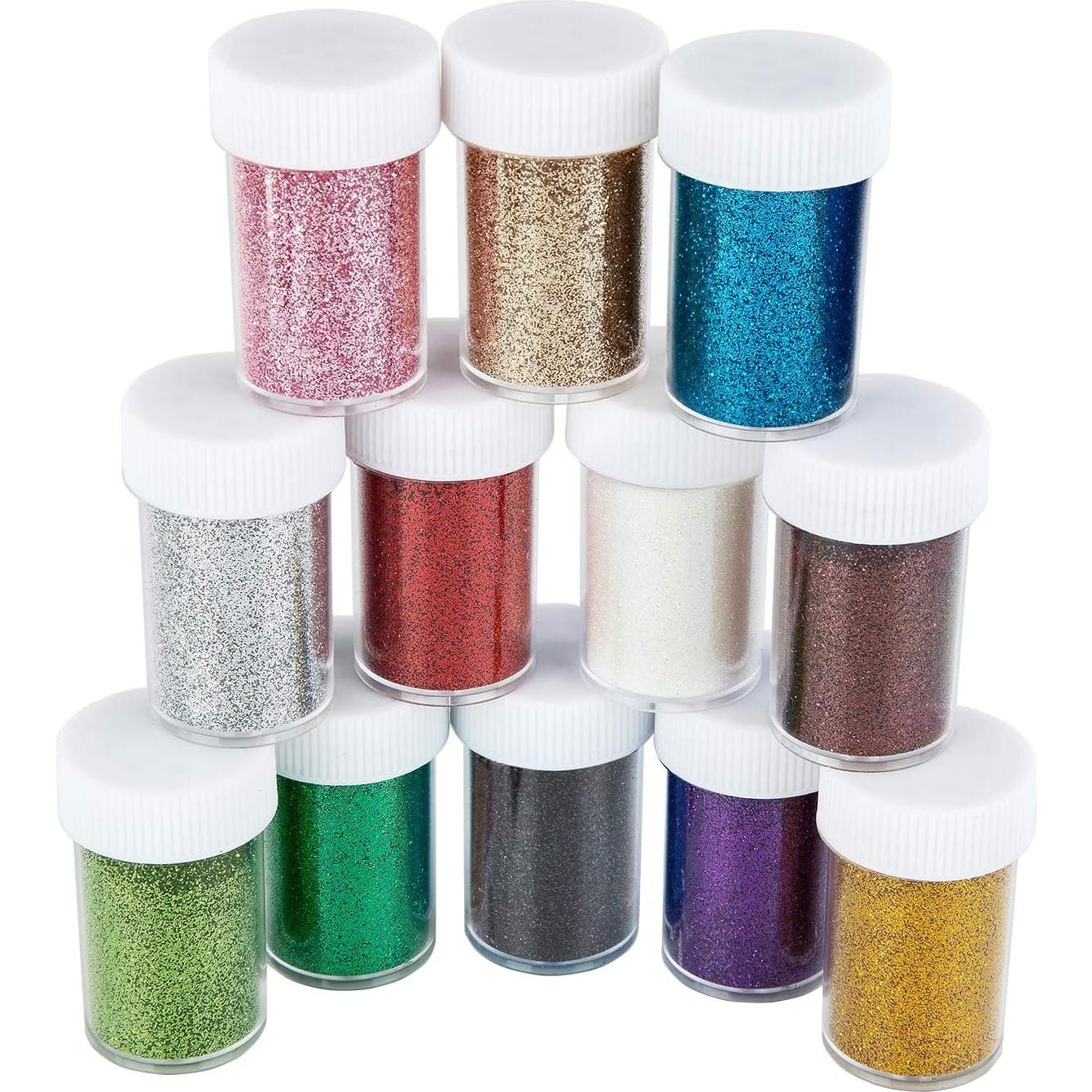 Juego de Purpurina Fina TORC - 12 Colores Vibrantes 190g