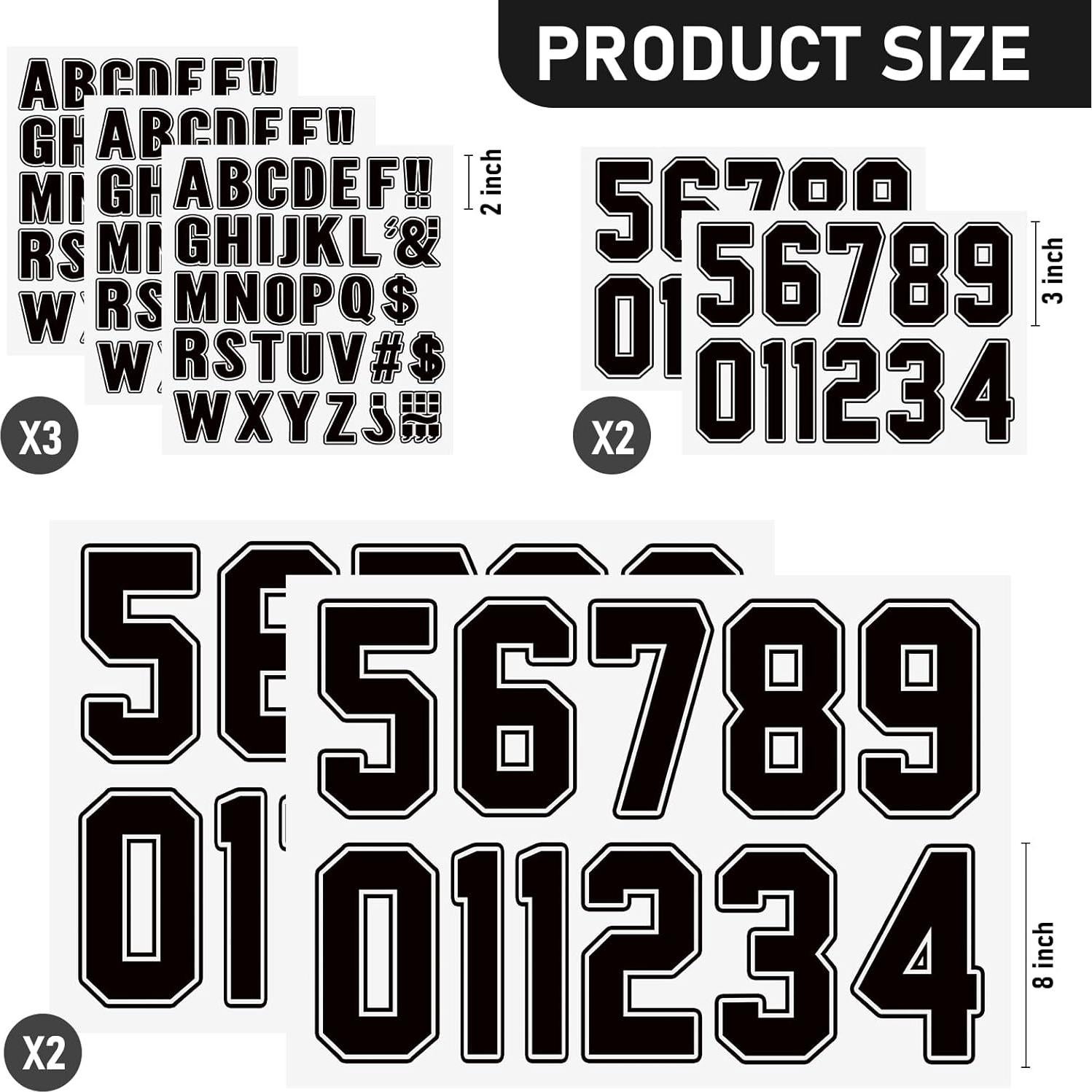 190 Piezas Letras y Números Termoadhesivos Fuutreo 5-20 cm