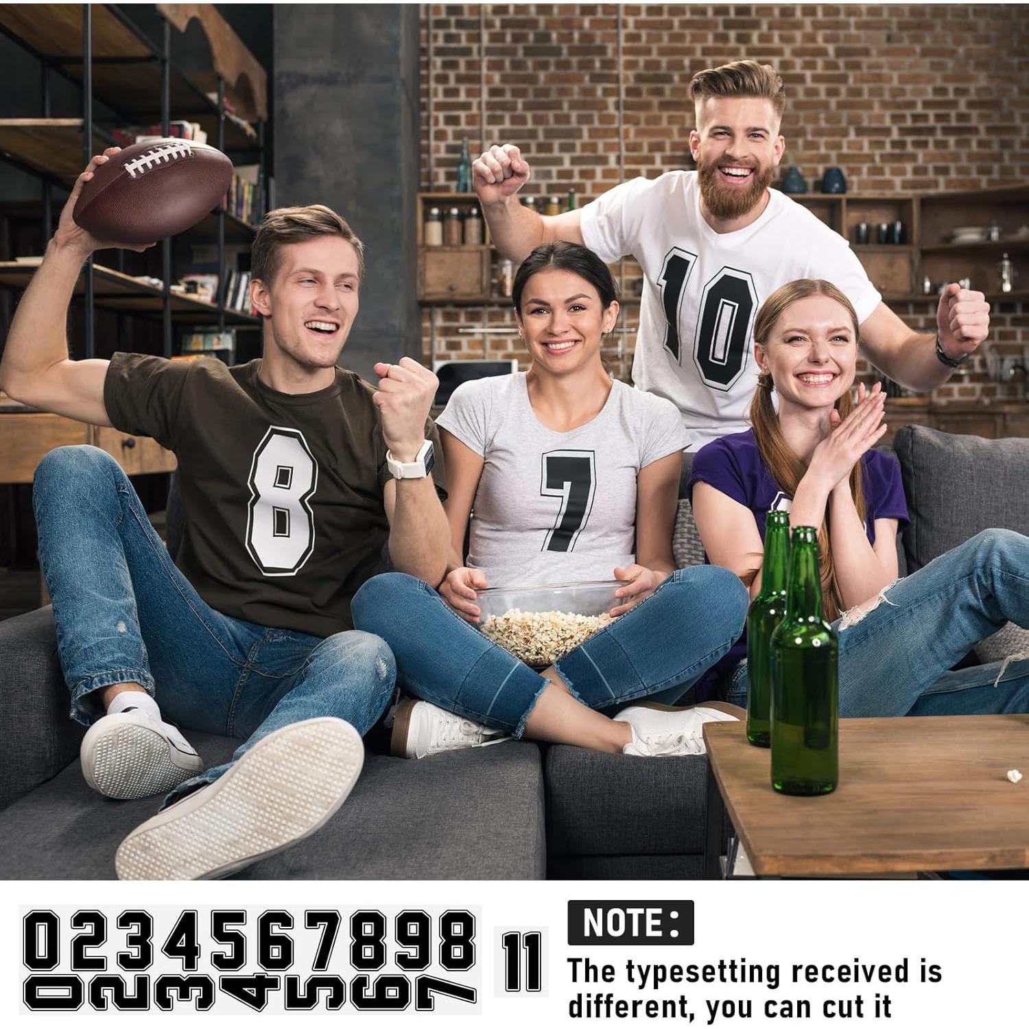 190 Piezas Letras y Números Termoadhesivos Fuutreo 5-20 cm