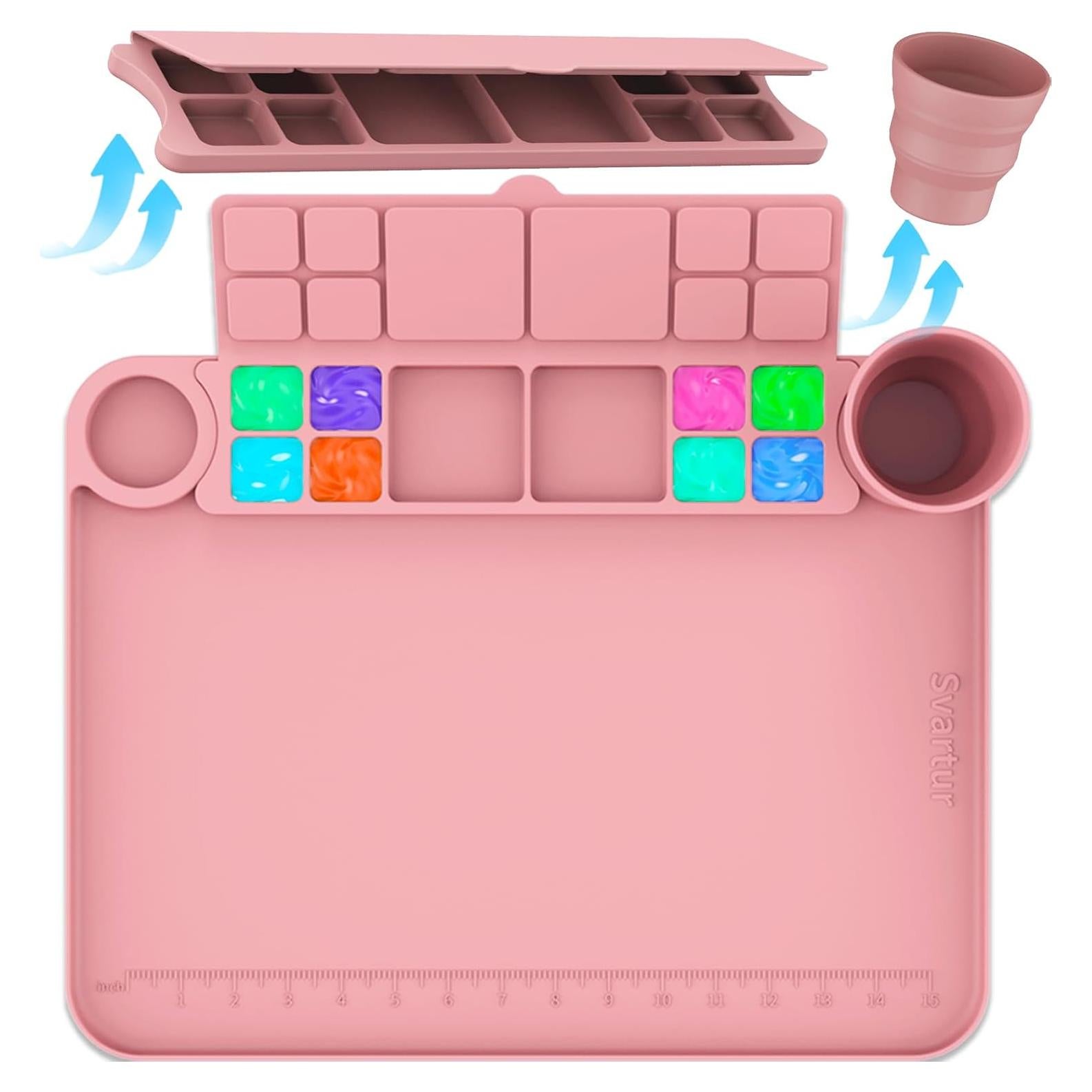 Alfombrilla de Silicona Svartur 43x33 cm con Taza y Paleta