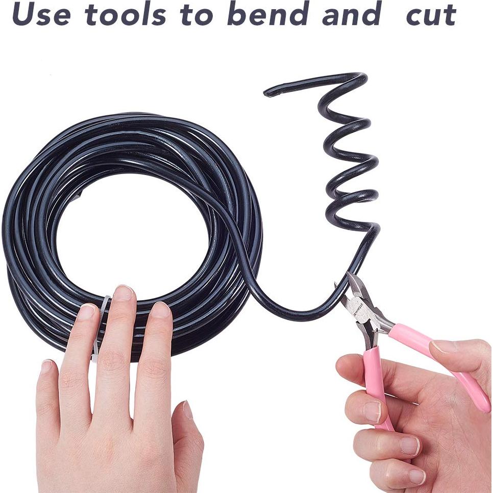 Alambre de Aluminio Flexible BENECREAT 7m 3 Gauge Negro