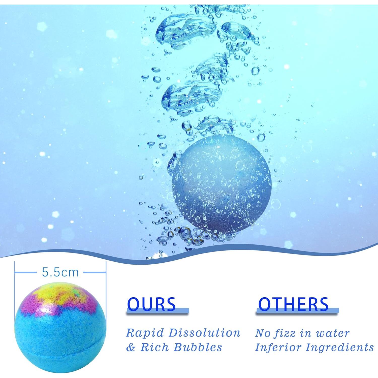 Juego de Bombas de Baño 12pcs HANLUCK Aromaterapia Relax