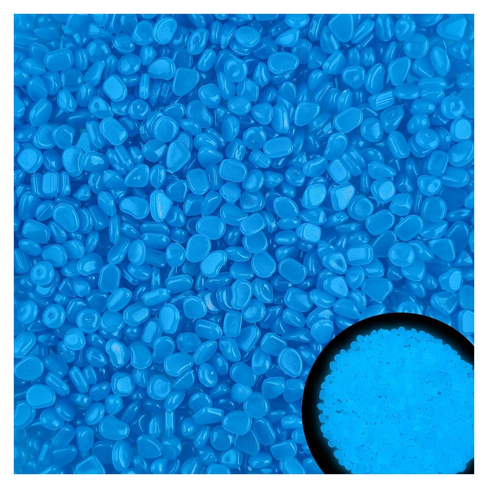 800 Piedras Brillantes Luminiscentes para Jardín y Acuario