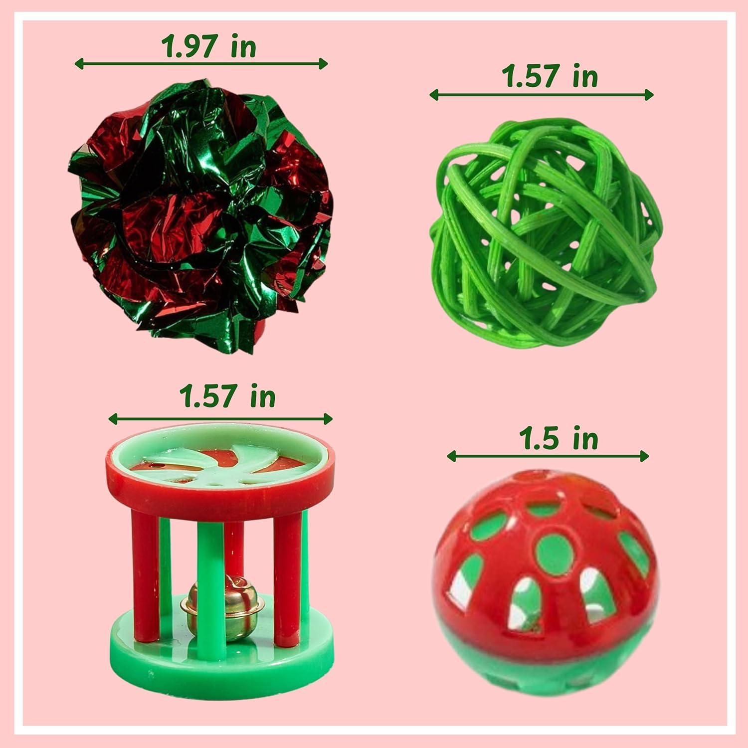 Set de Juguetes para Erizos Homedy - 4 Piezas con Bola de Campana