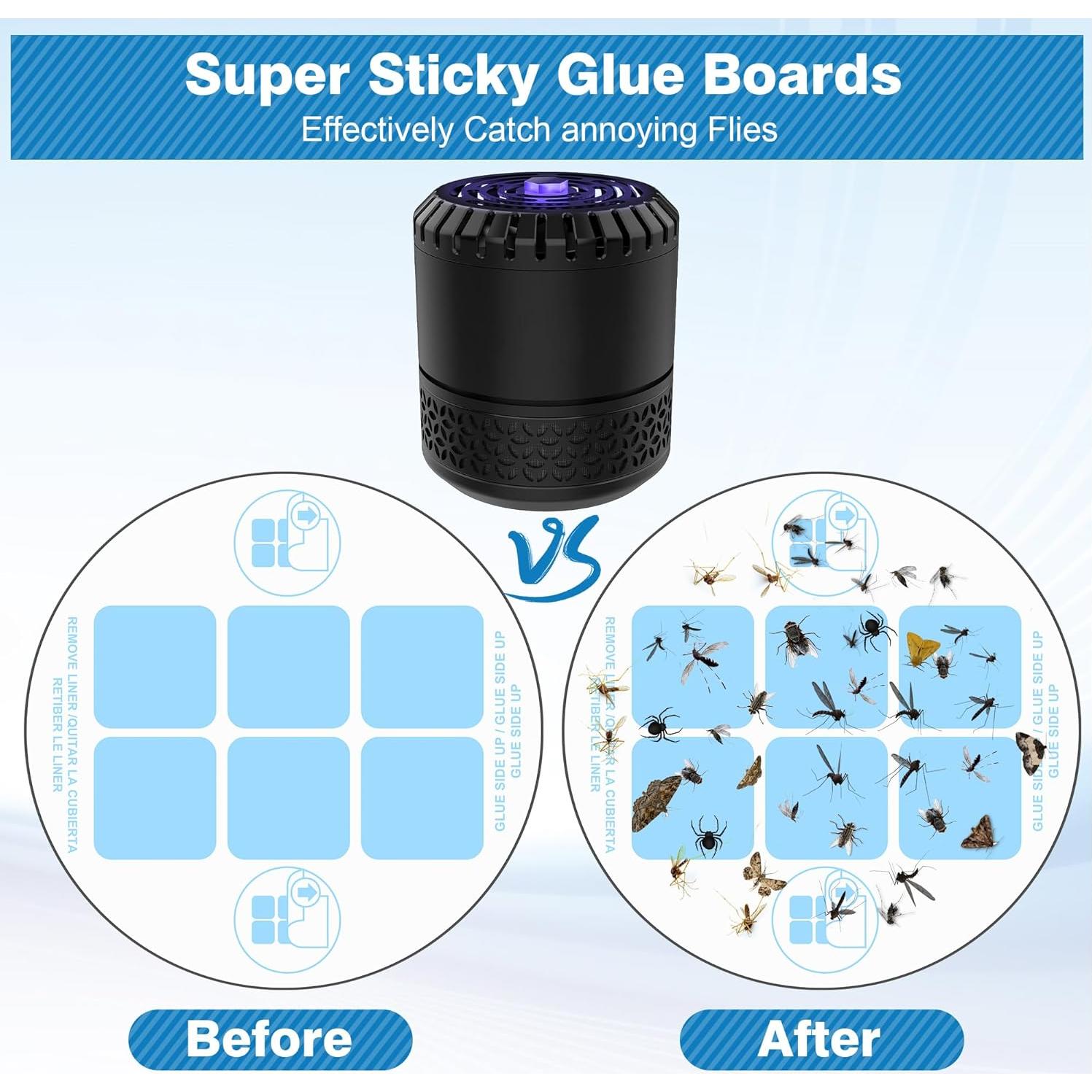 Qualirey 30 Recargas de Tarjetas de Pegamento DT152 para Insectos