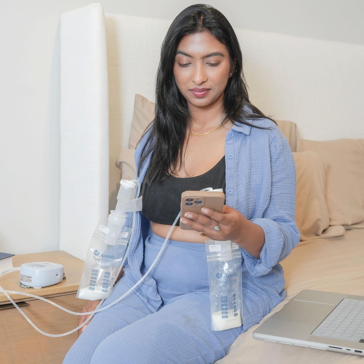 Adaptadores de Bolsa de Almacenamiento de Leche Ameda - 2 Unidades