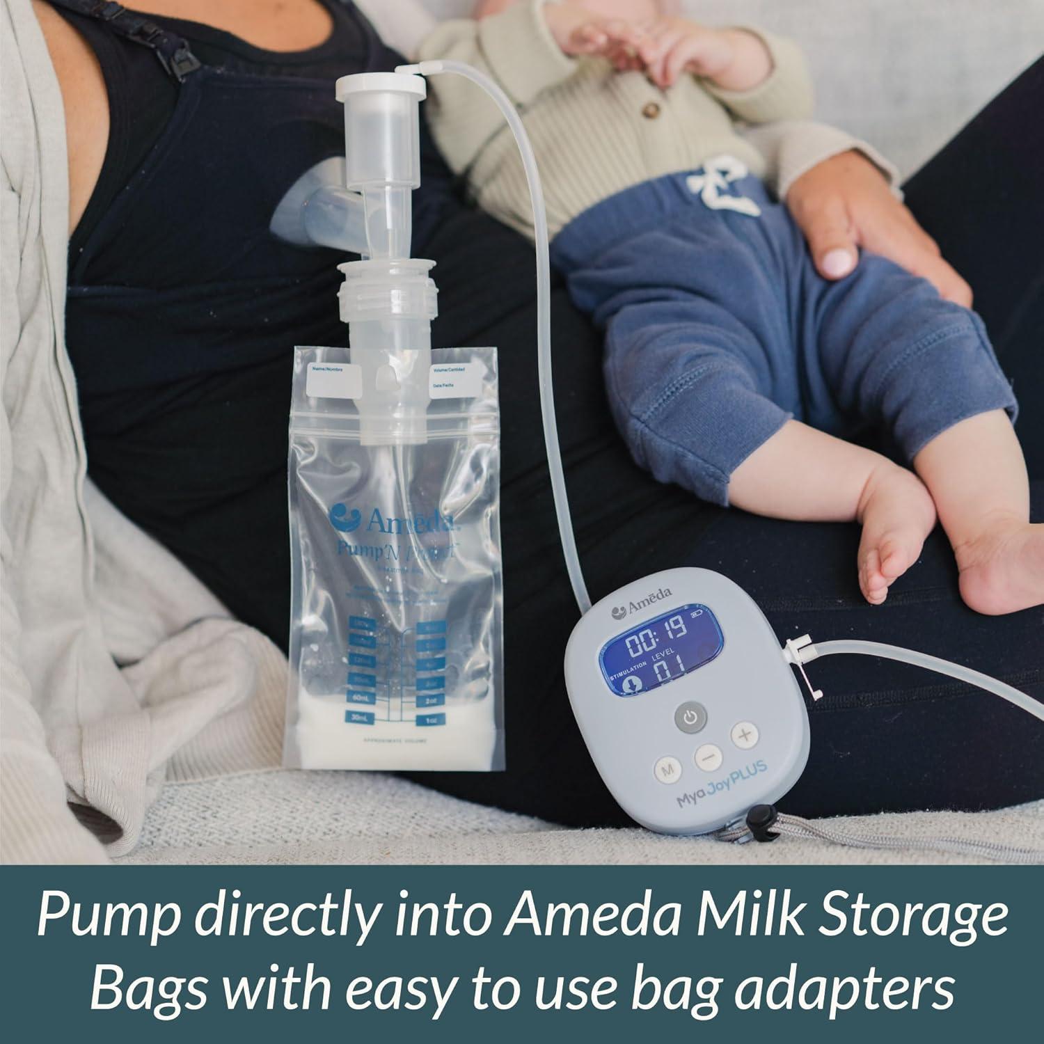 Adaptadores de Bolsa de Almacenamiento de Leche Ameda - 2 Unidades