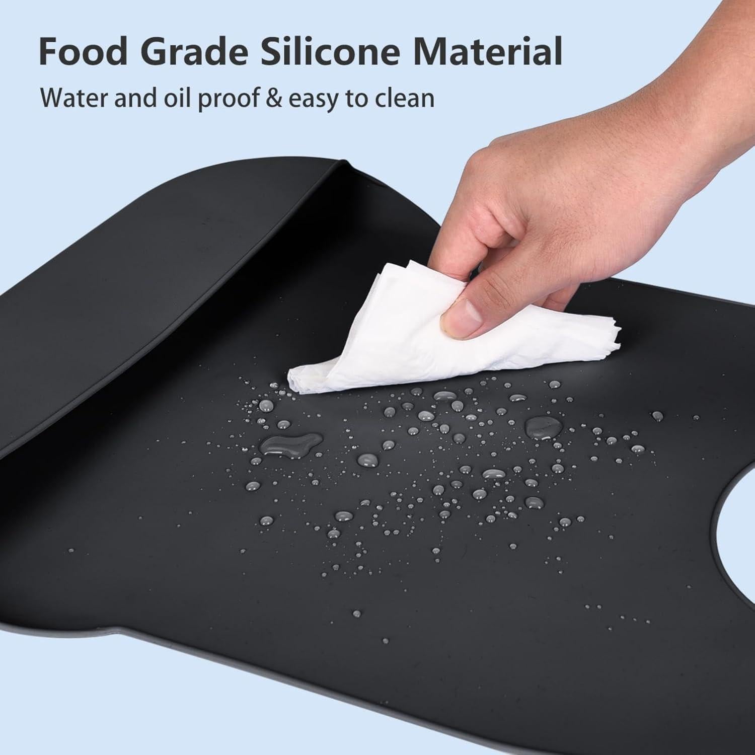 Babero de Silicona para Adultos Kinggrand - Impermeable y Ajustable