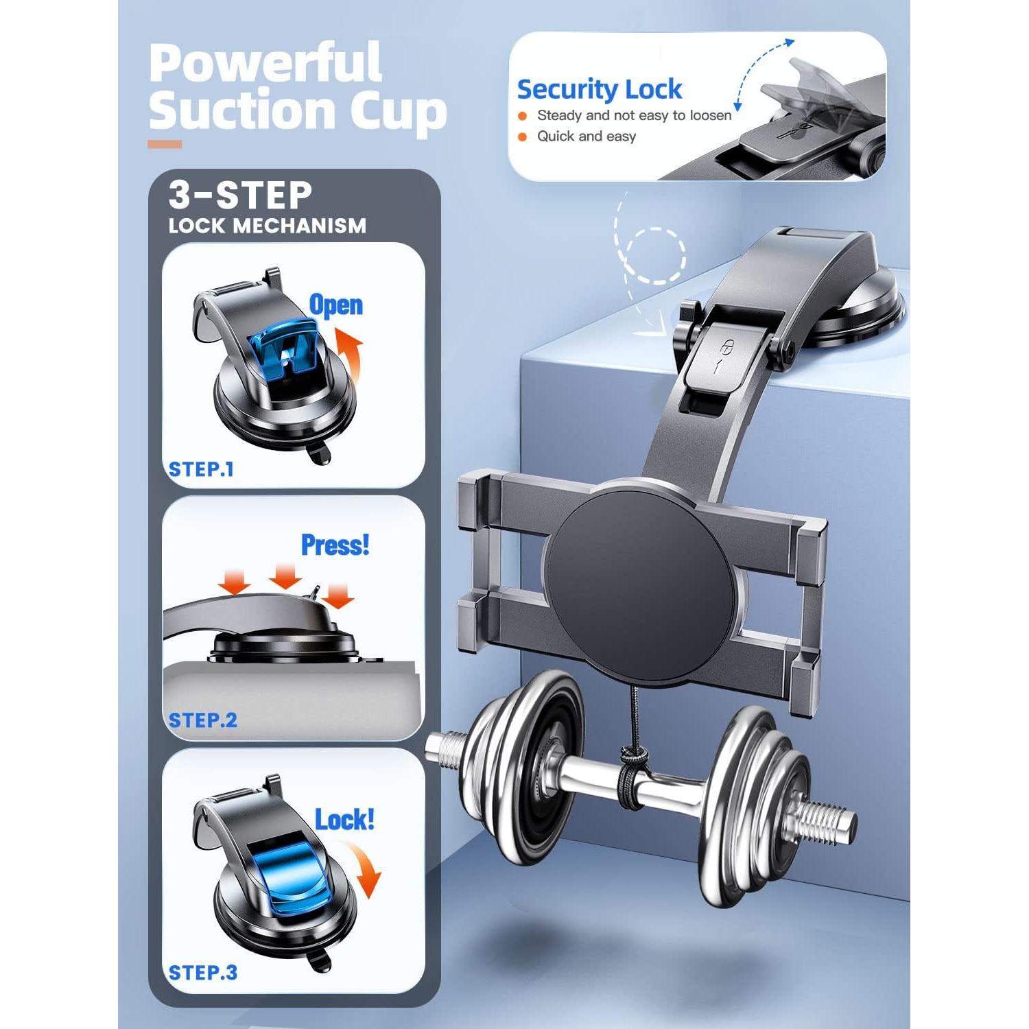 Soporte para Tablet eSamcore para Coche con Ventosa 6-11"