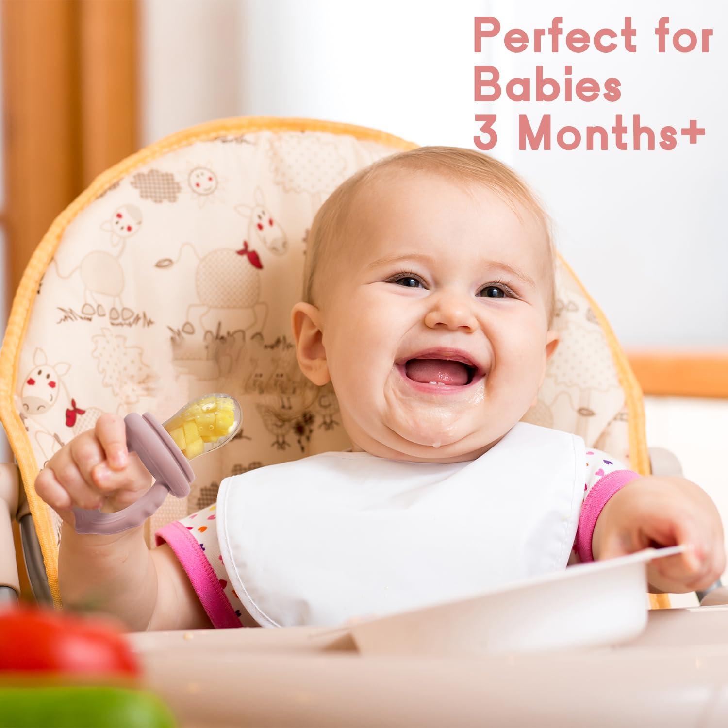 Alimentador de Frutas para Bebés Socub - 2 Pack Silicona 3 Tamaños