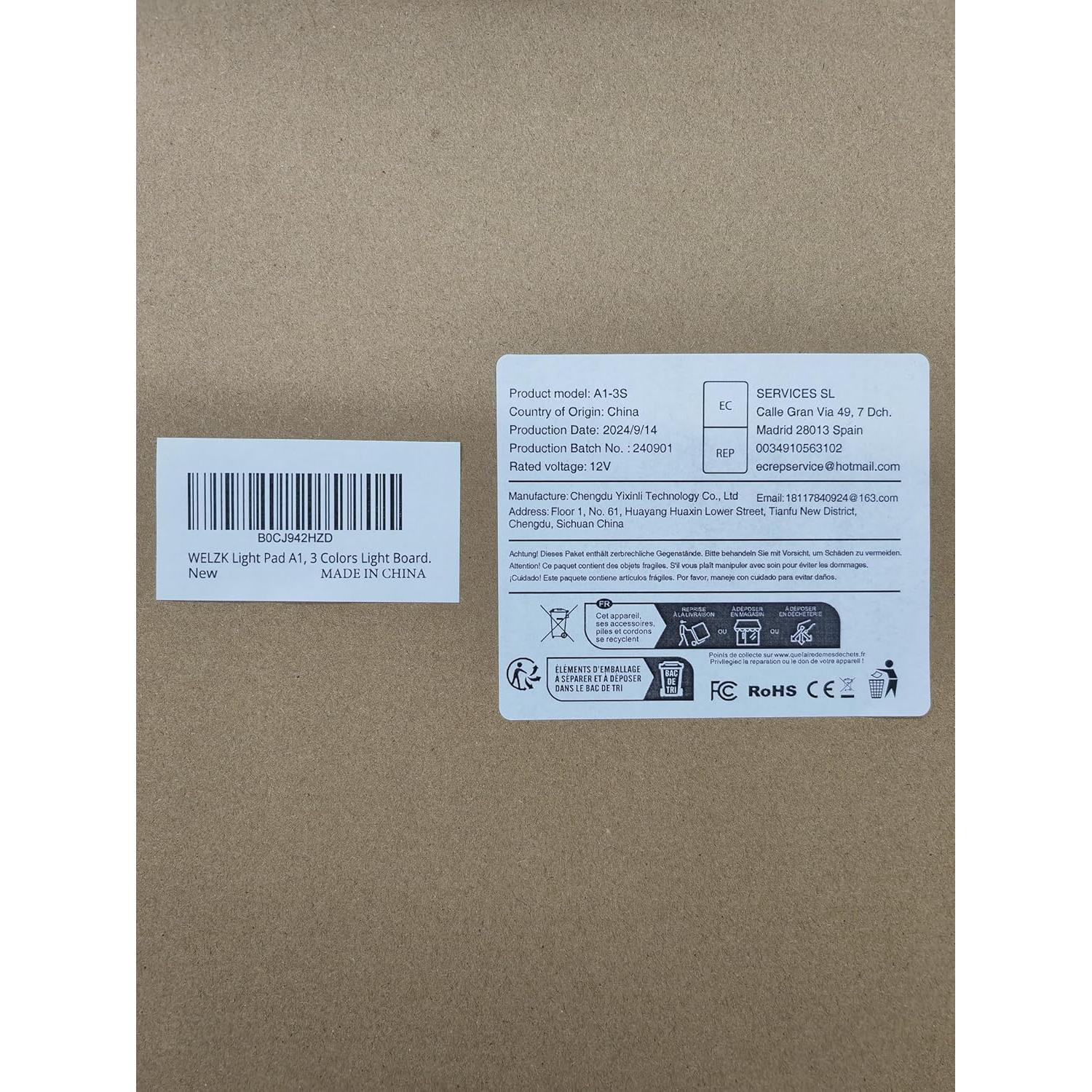 Mesa de Luz A1 WELZK 7000 Lux 3-Colores 87.6x57.9cm