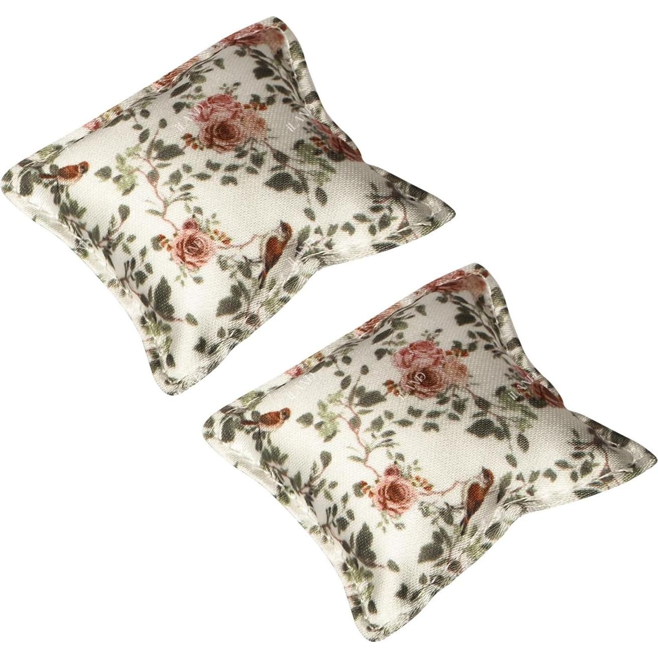 Muebles Miniatura iLAND Sofá Plisado Rosa y Pájaros 2 Pcs