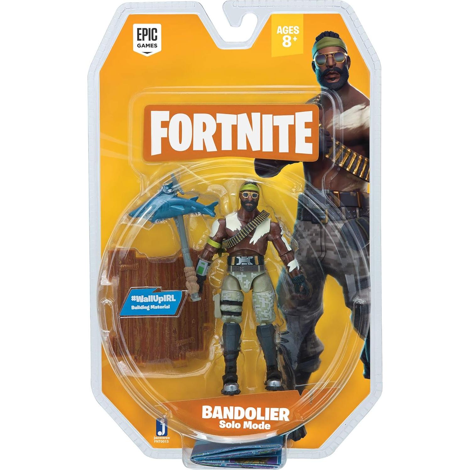 Figura de Acción Raptor 10.16 cm Jazwares Fortnite Bandolier