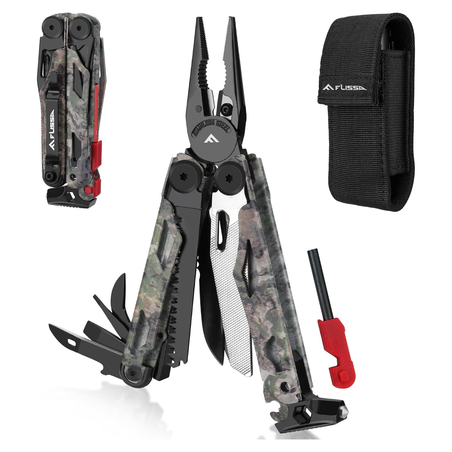 Multiherramienta FLISSA 18 en 1 Camo con Funda EDC
