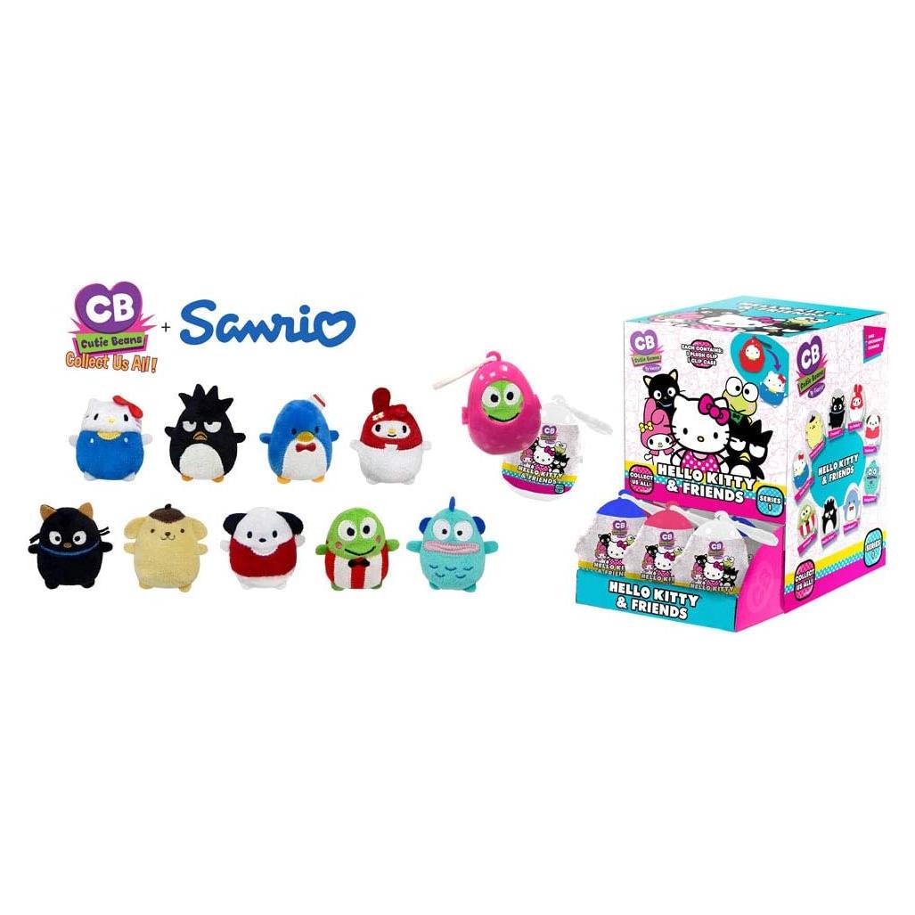 Set de Juguetes de Peluche Clip On Fiesta Toys Hello Kitty 2 Piezas