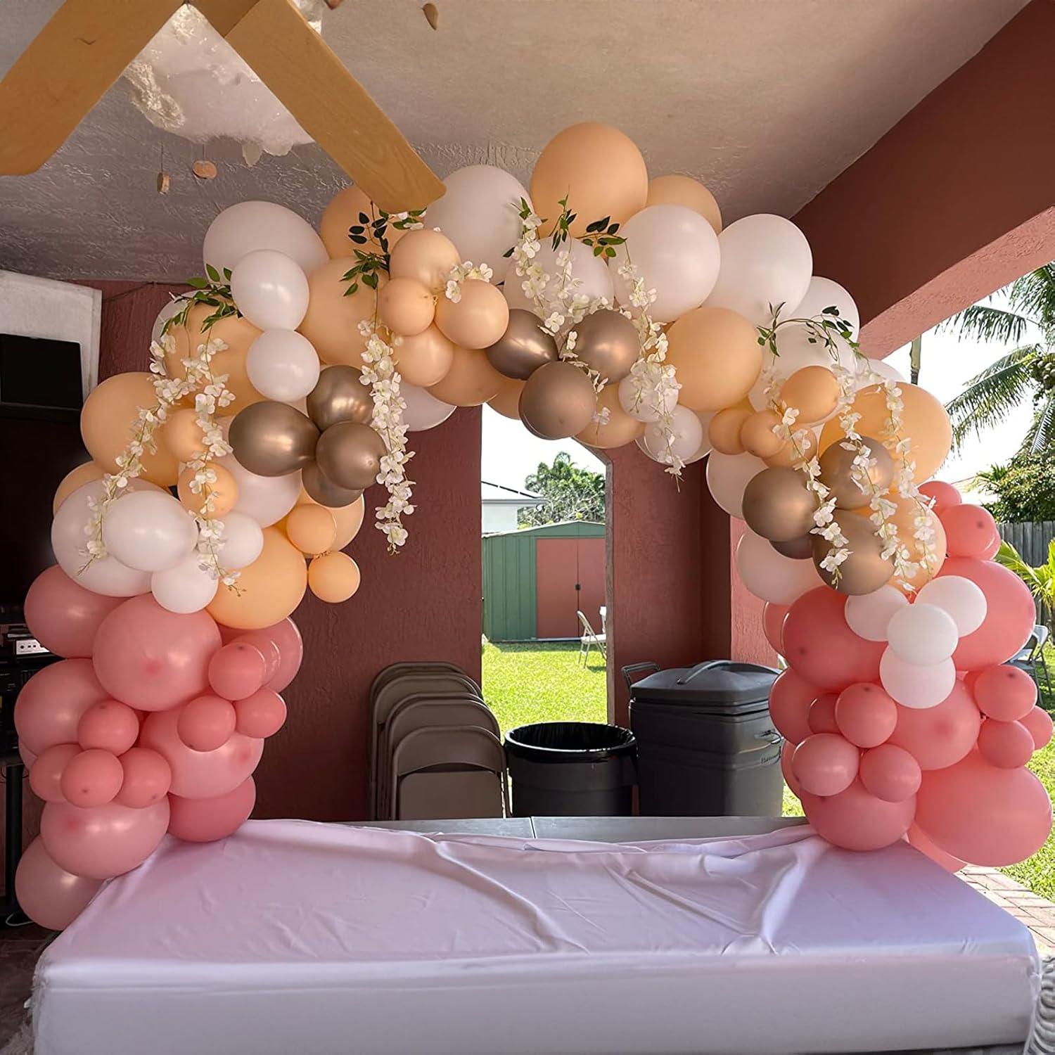 Globos de Confeti Rosa Rubor HILAVO 60 PCS 30 cm Fiesta