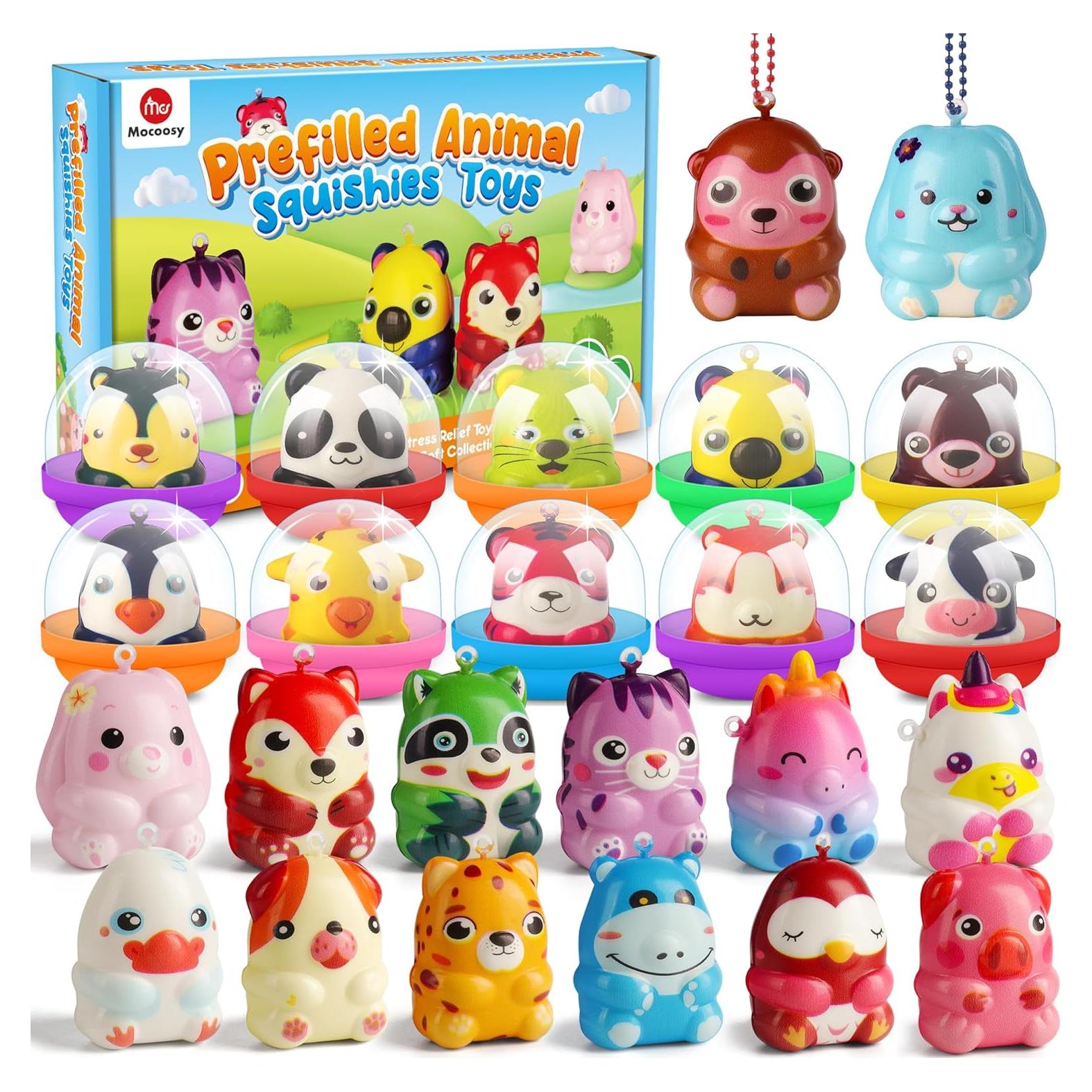 Mocoosy 24 Juguetes Squishy de Animales para Fiestas