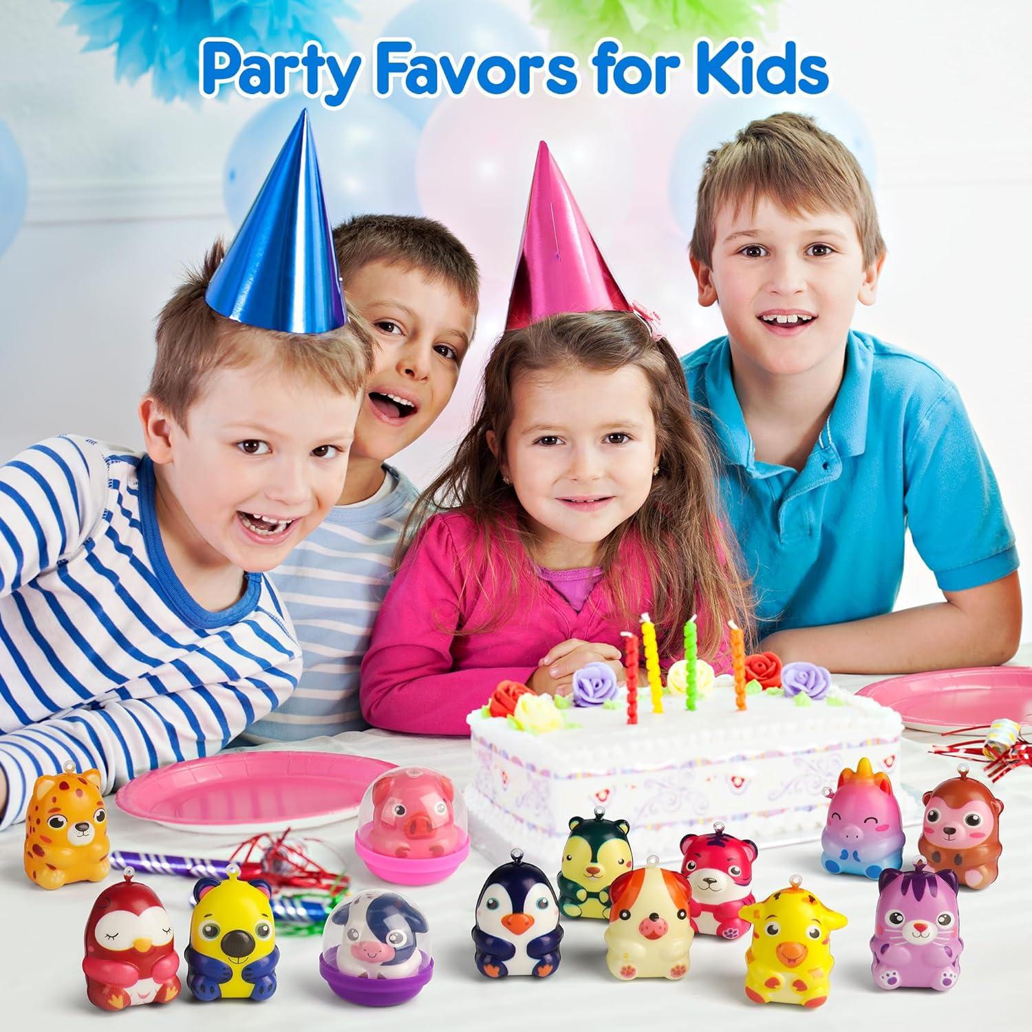 Mocoosy 24 Juguetes Squishy de Animales para Fiestas