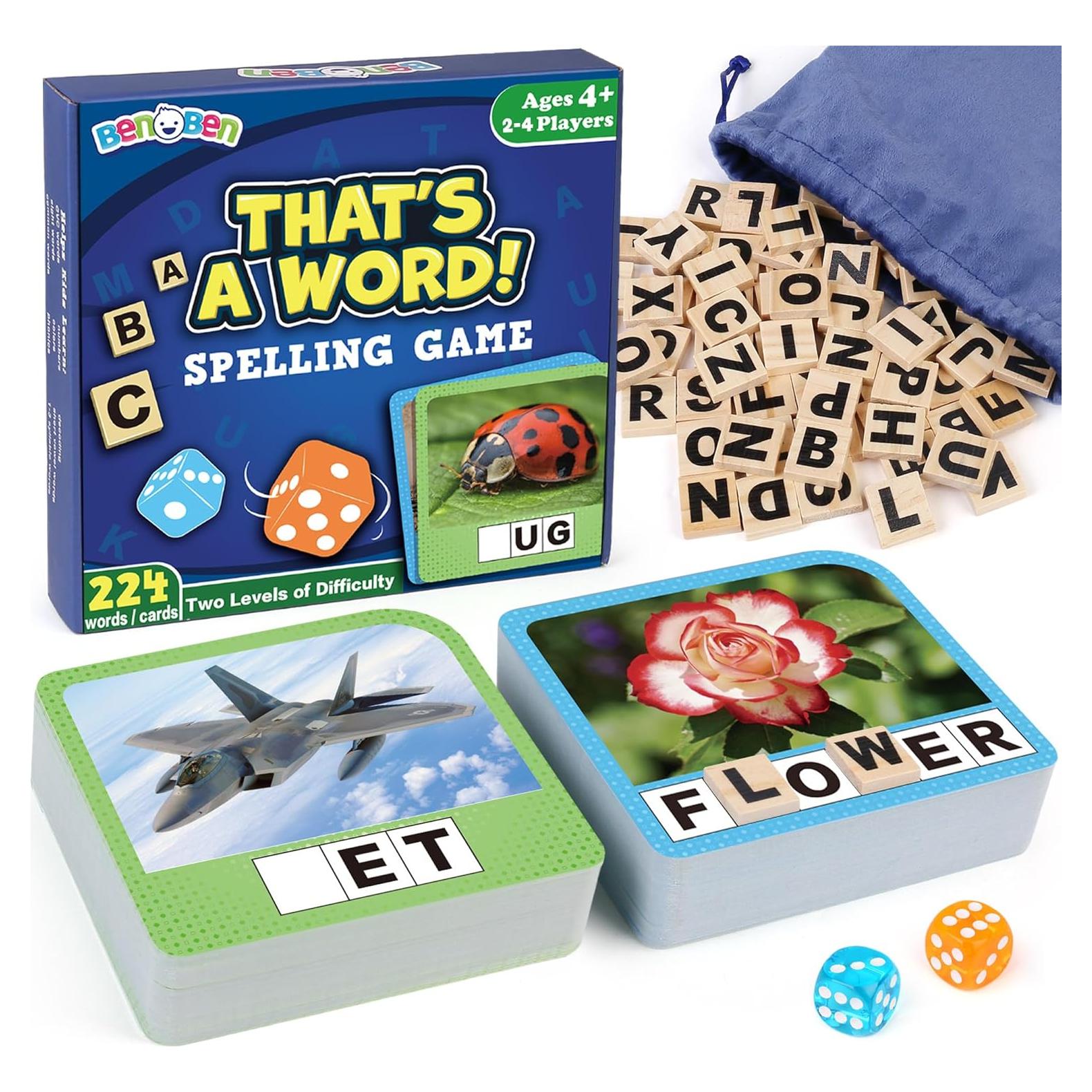 Juego de Ortografía BenBen con 224 Tarjetas Didácticas