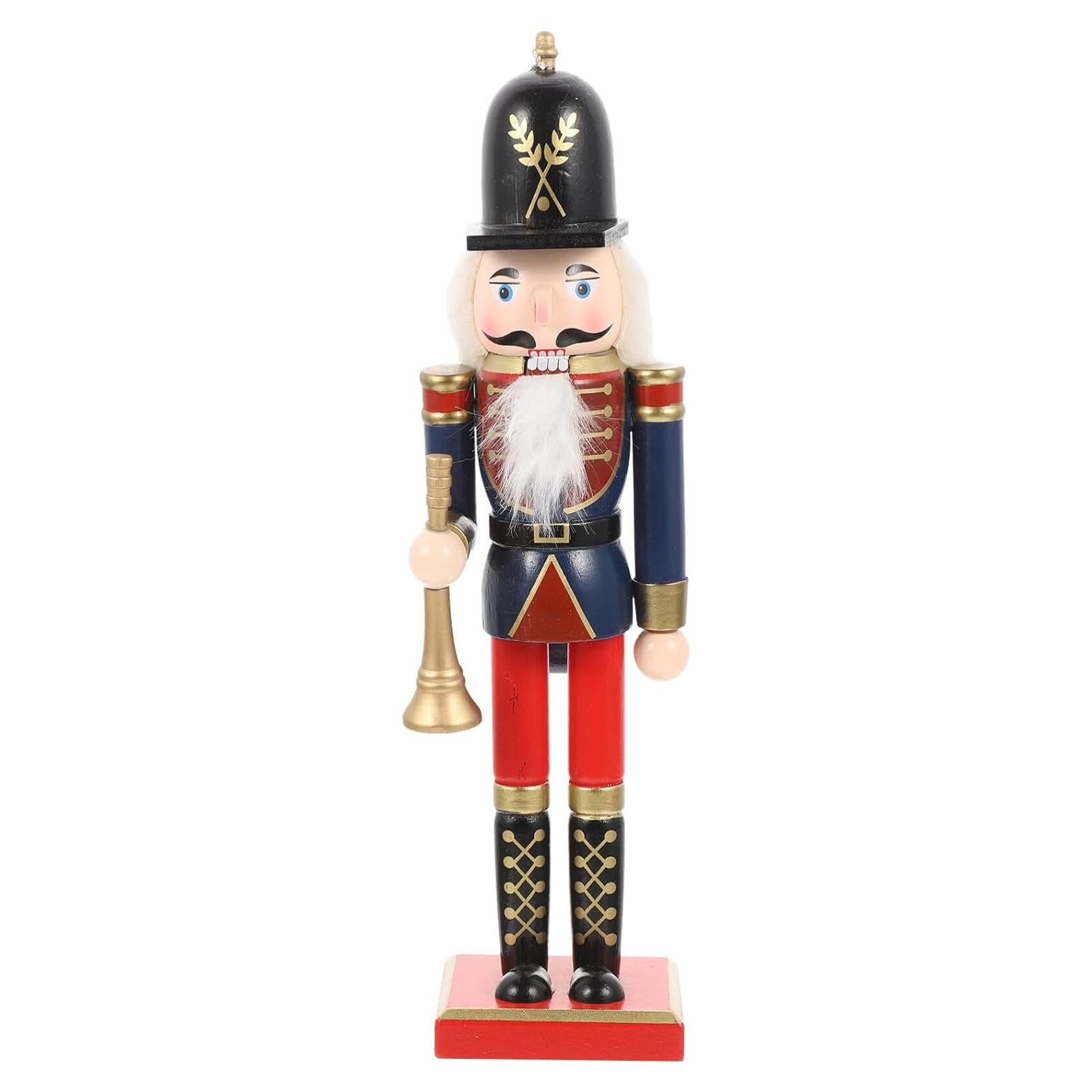 Cascanueces de Madera DEARMAMY 30cm Azul Oscuro Decoración