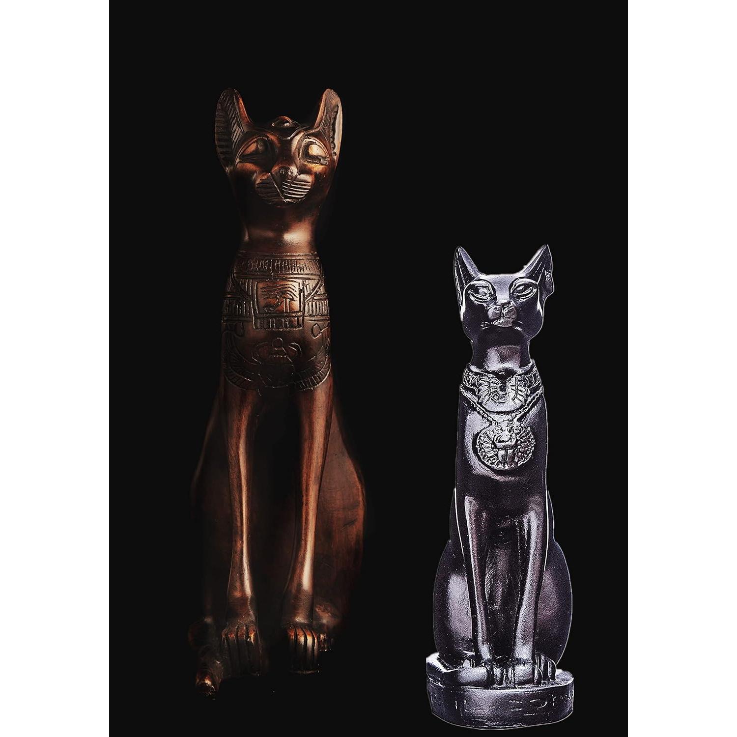 Estatua de la Diosa Gato Egipcia Bastet EASCHEER 10.6 cm Negro