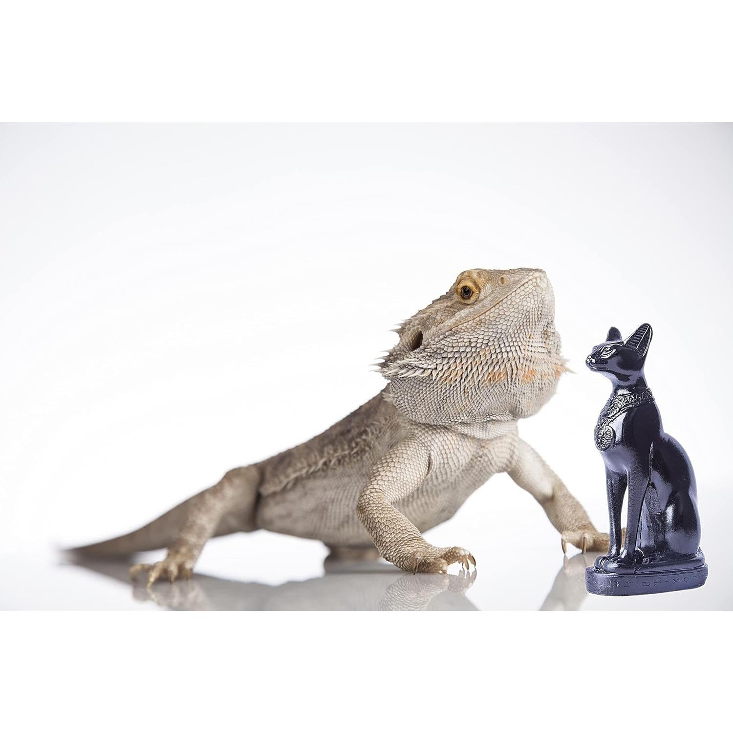 Estatua de la Diosa Gato Egipcia Bastet EASCHEER 10.6 cm Negro