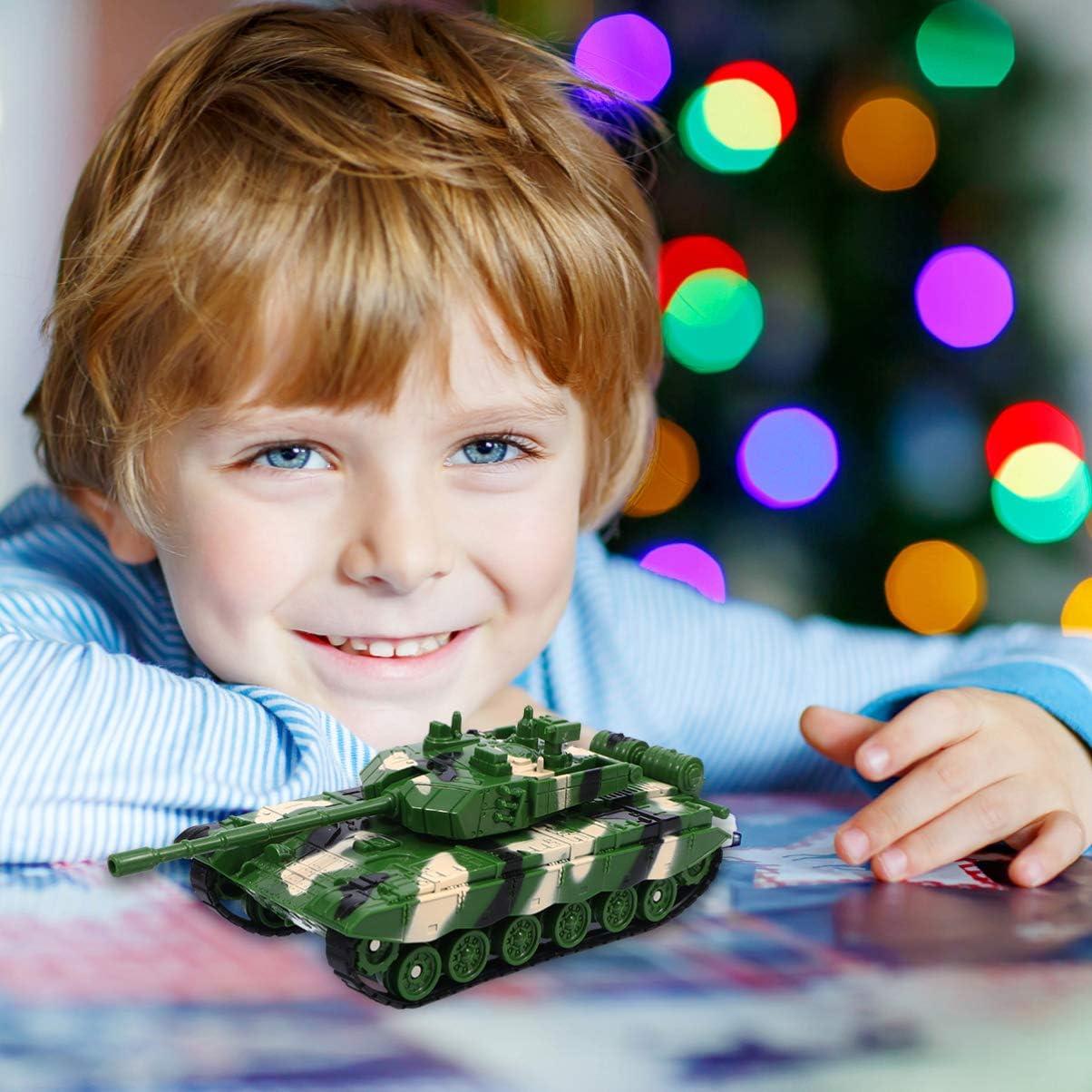 Tanque de Juguete Verde Camuflaje Toddmomy 14.5x7x5.5cm