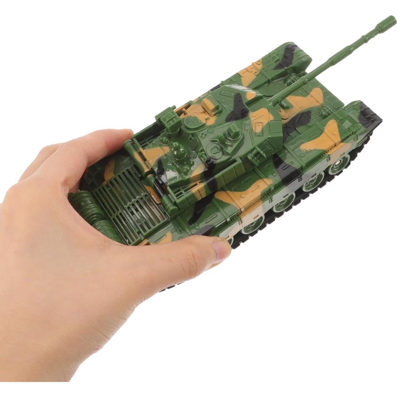 Tanque de Juguete Verde Camuflaje Toddmomy 14.5x7x5.5cm
