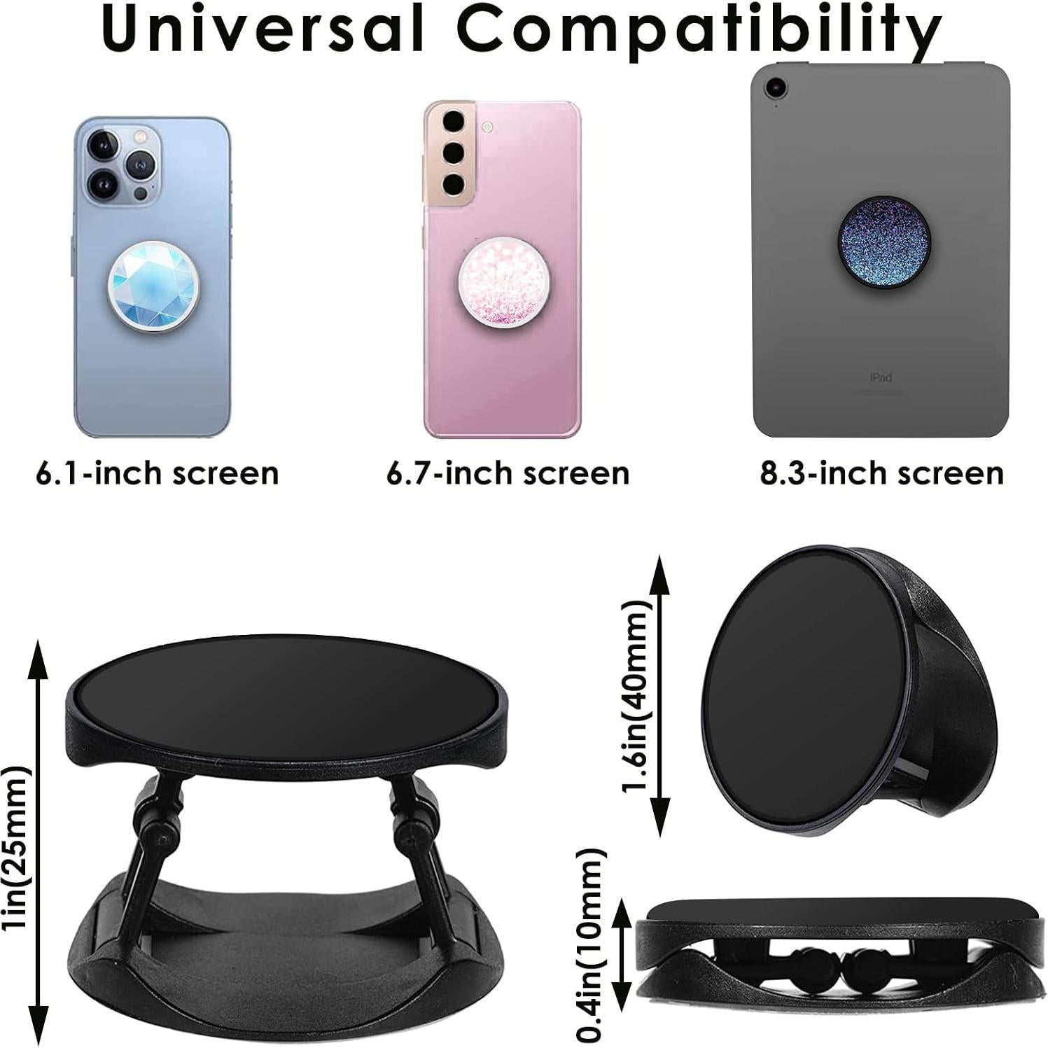 Soporte Plegable para Teléfono LDSXAY - Negro - Multifuncional