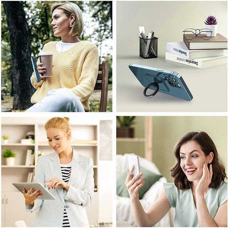 Soporte de Anillo para Teléfono KUTUMYQC 4 Pcs Transparente