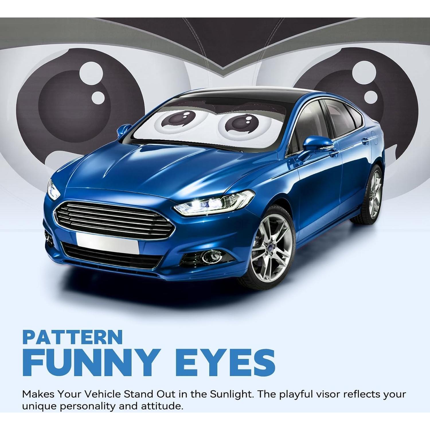 ARANA Protector Solar Parabrisas Coche Ojos Grandes 165x81cm