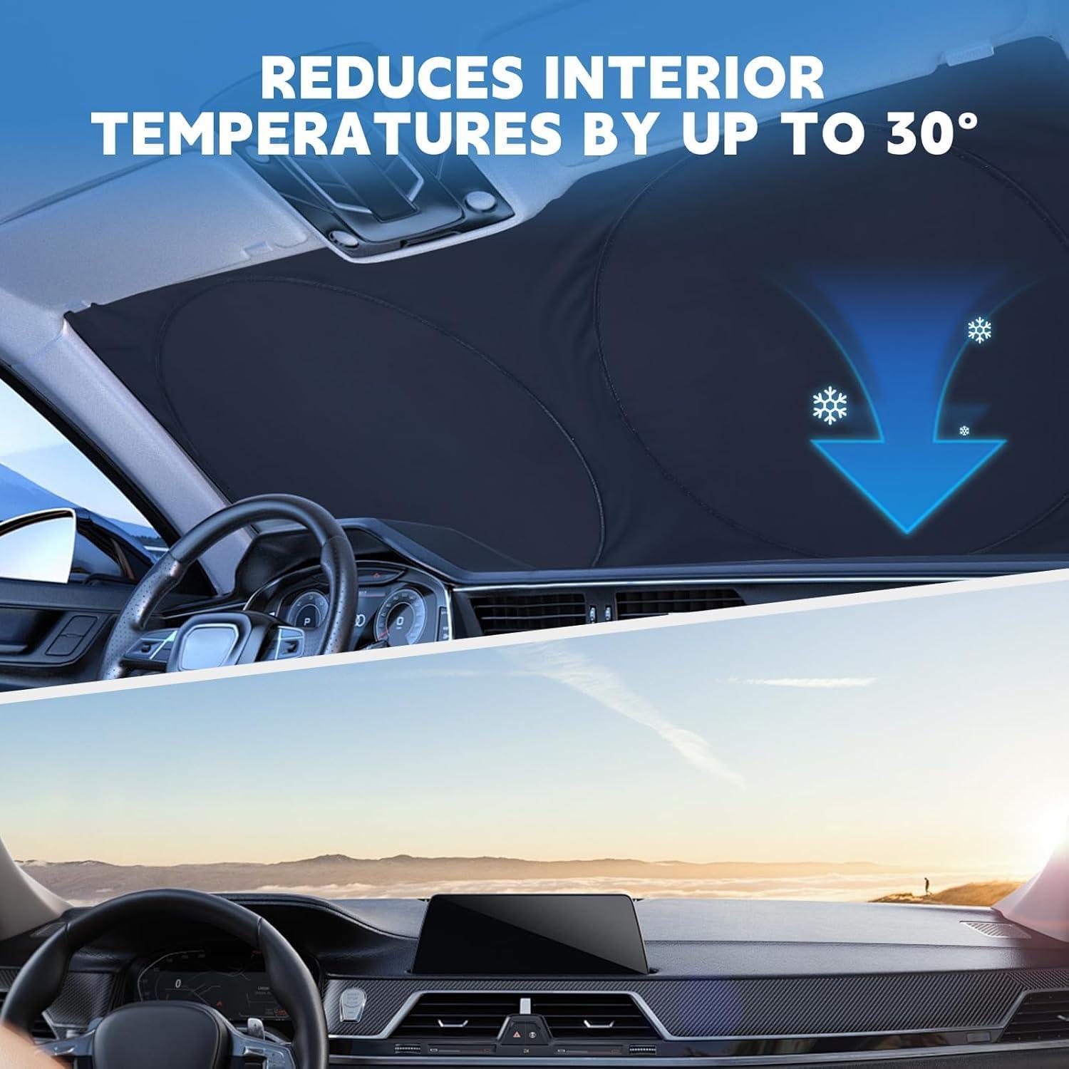 ARANA Protector Solar Parabrisas Coche Ojos Grandes 165x81cm