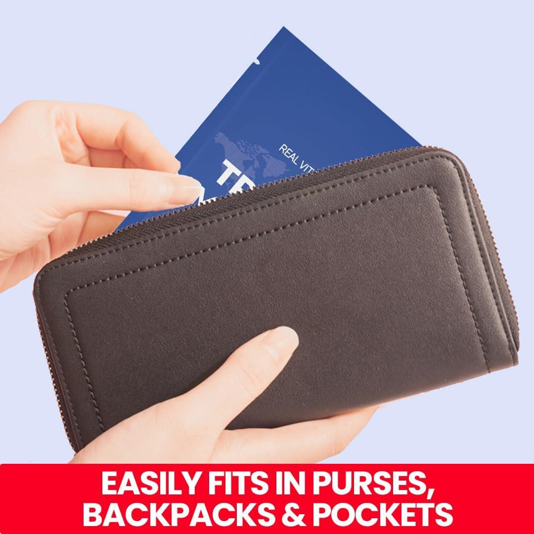 Kit de Medicina de Viaje Real Vitamins - 16 Paquetes Aprobados TSA