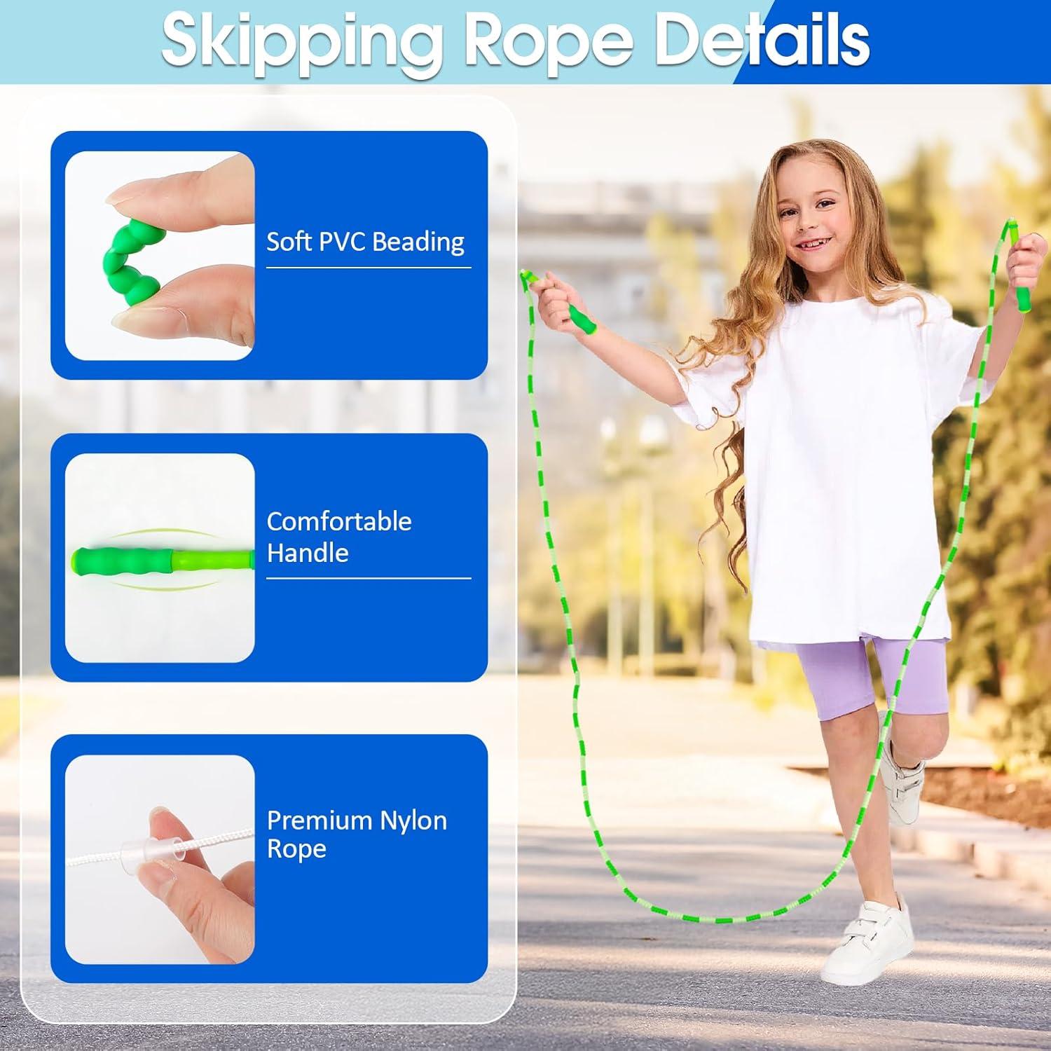 Cuerda de Salto Ajustable PEASUG 2.79 m para Niños 8-12 Años