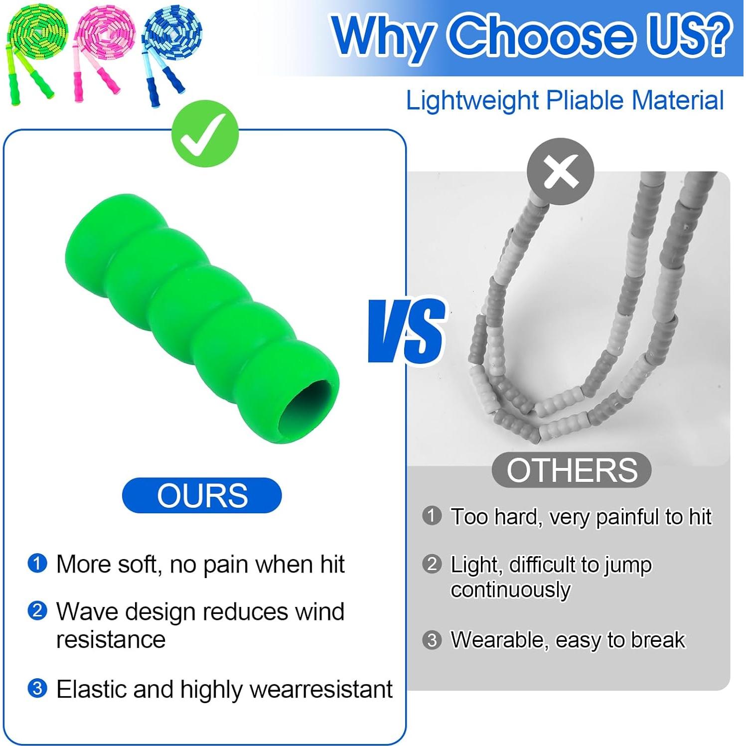 Cuerda de Salto Ajustable PEASUG 2.79 m para Niños 8-12 Años