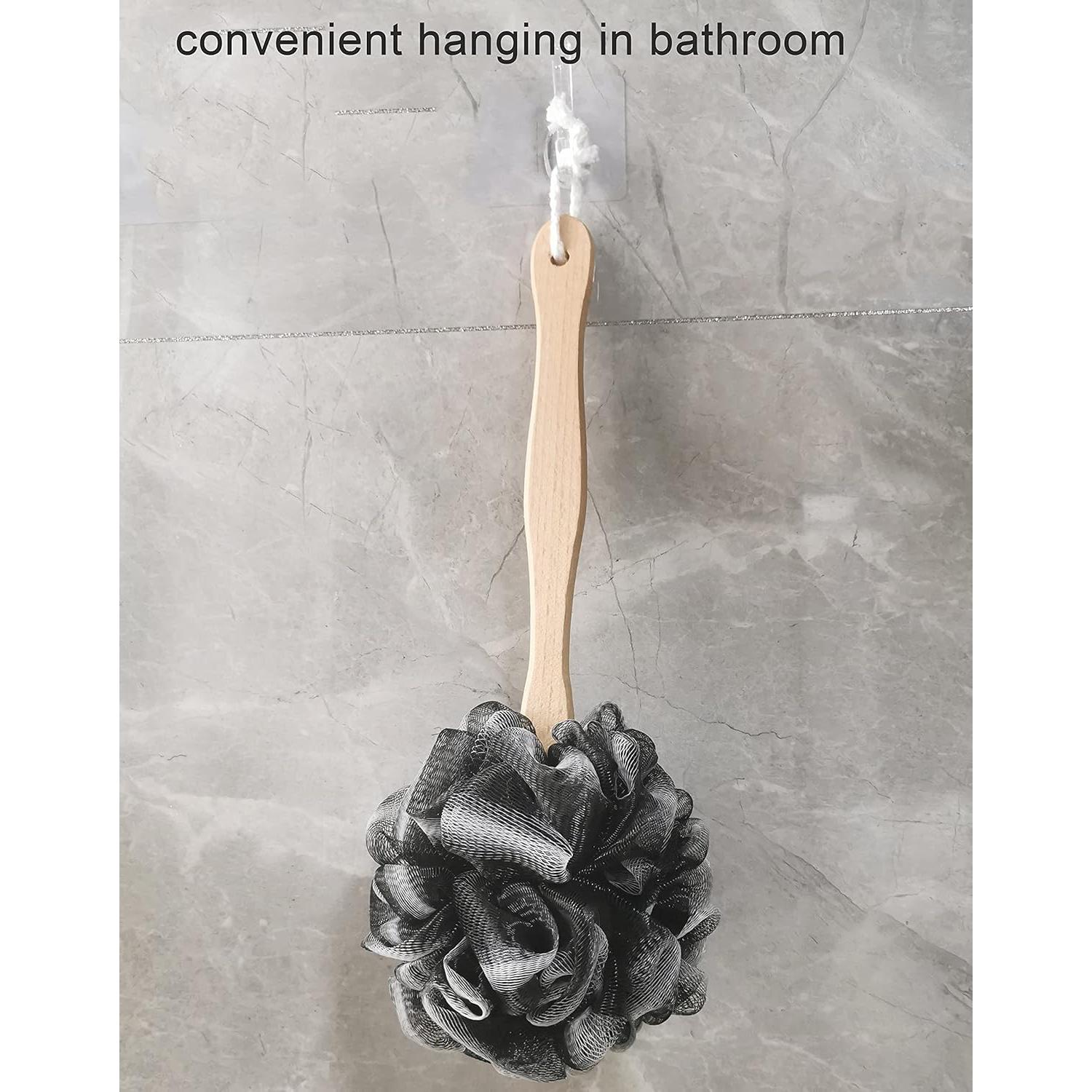 Esponja de Ducha Loofah Arswin con Mango de Madera 38 cm