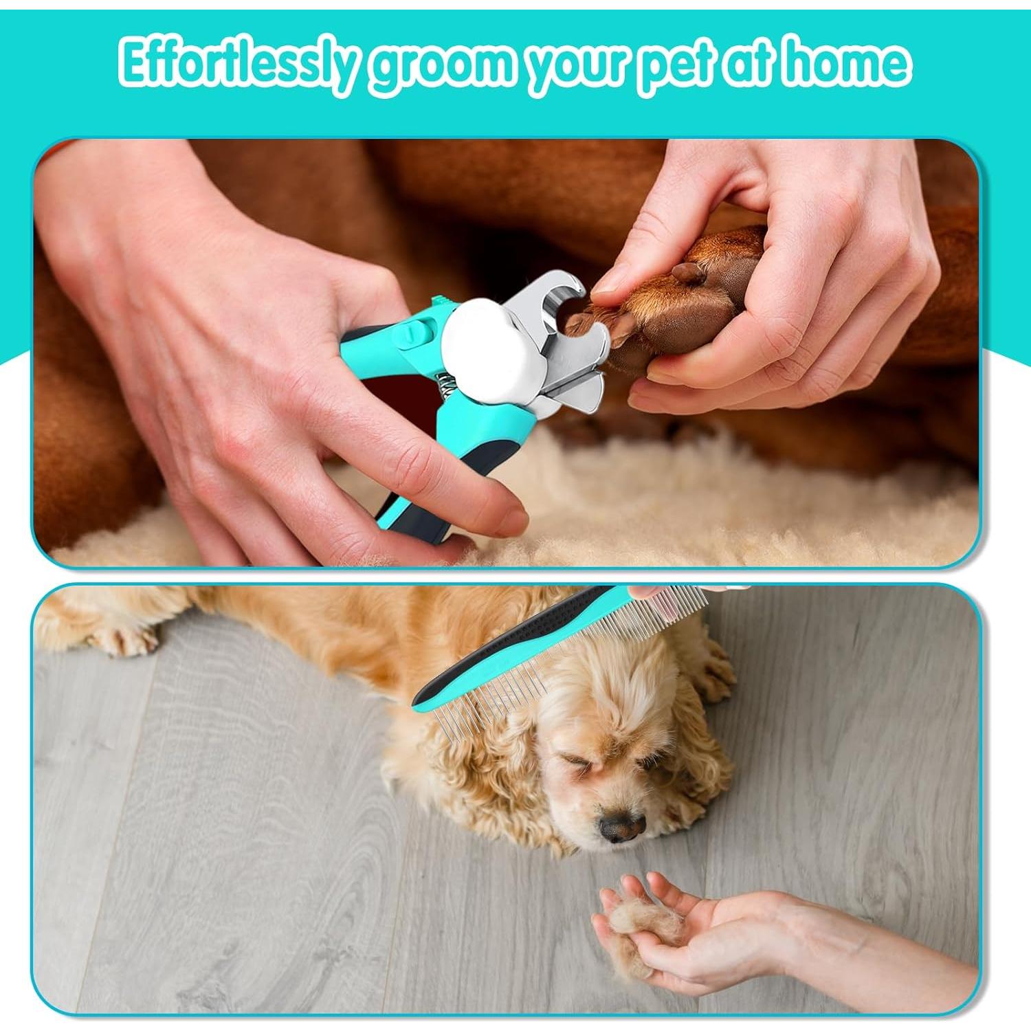 Cortadores de Uñas para Perros VIWIK con Luz LED y Peine