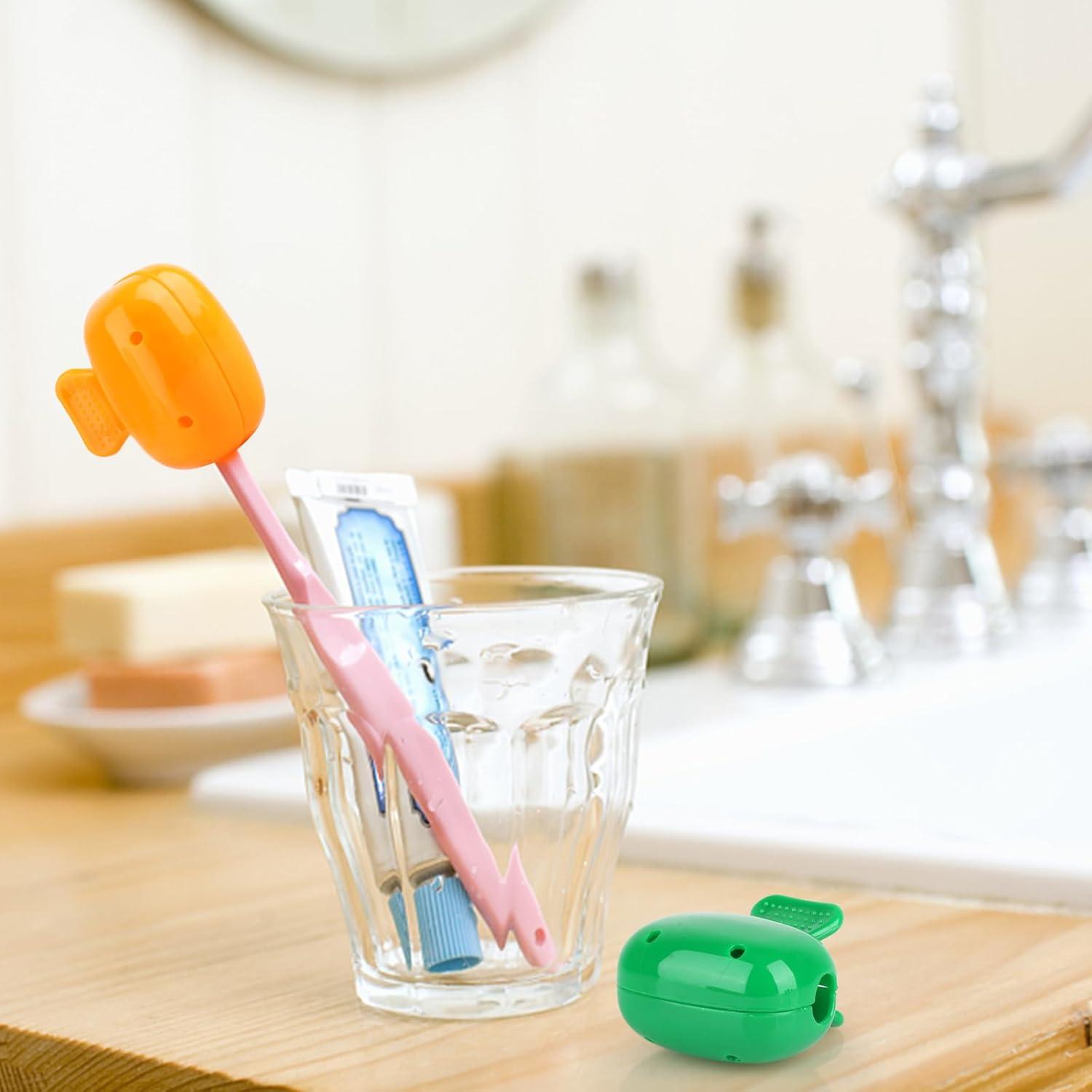 Paquete de 4 Cubiertas de Cabeza para Cepillo de Dientes Hxezoc